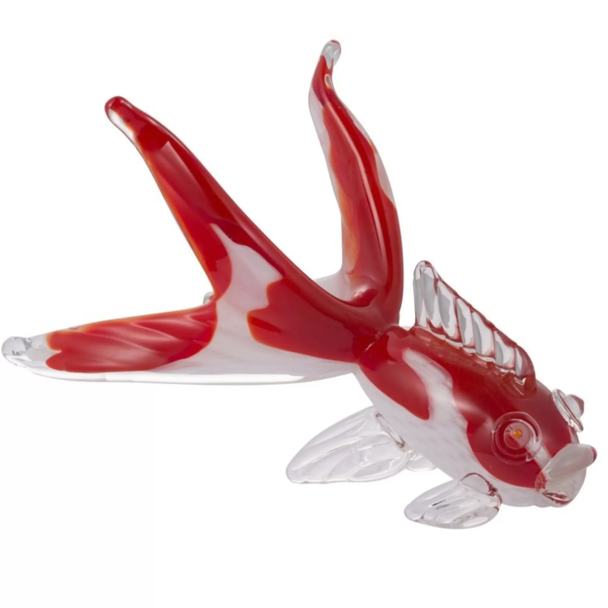 A&B Home Real Tree Stands-11.25" Red And White Flutter Fish Accent