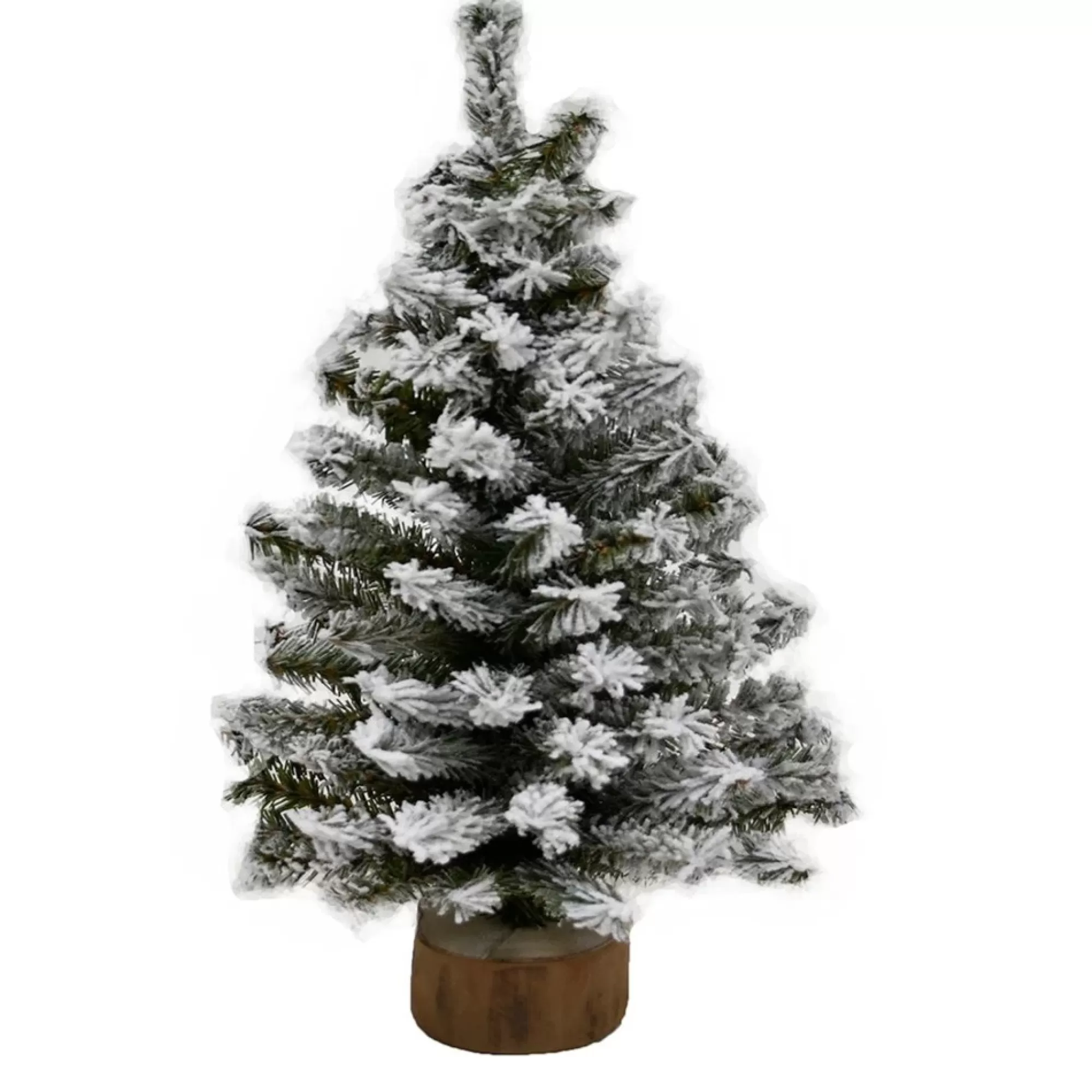 KSA Unlit-12" Miniature Flocked Canadian Pine Artificial Christmas Tree, Unlit