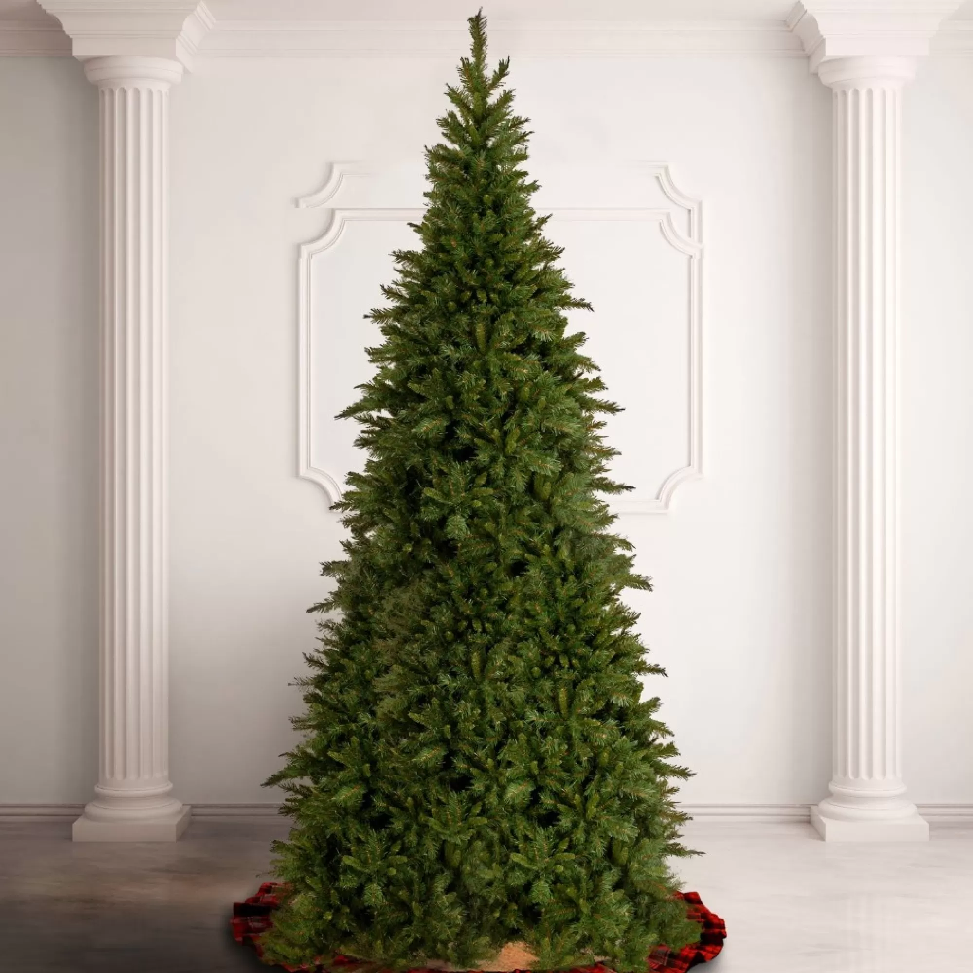 Christmas Central Unlit-12' Slim Tiffany Fir Artificial Christmas Tree, Unlit