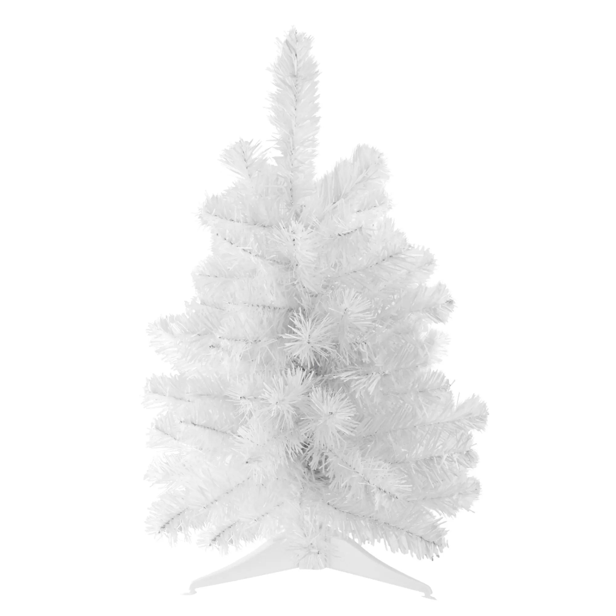 Northlight 1.5' Medium Snow White Pine Artificial Christmas Tree - Unlit< Colorful