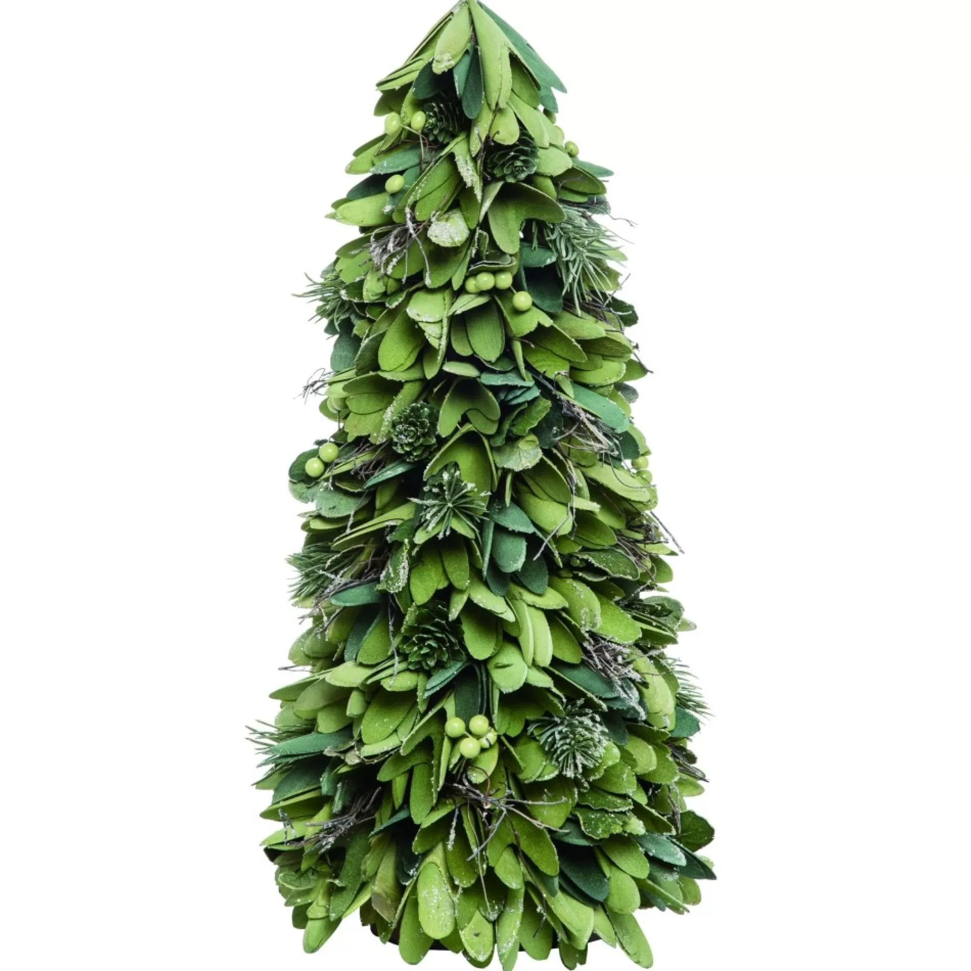 Contemporary Home Living Unlit-1.5' Pinecone Green Artificial Christmas Curl Tree