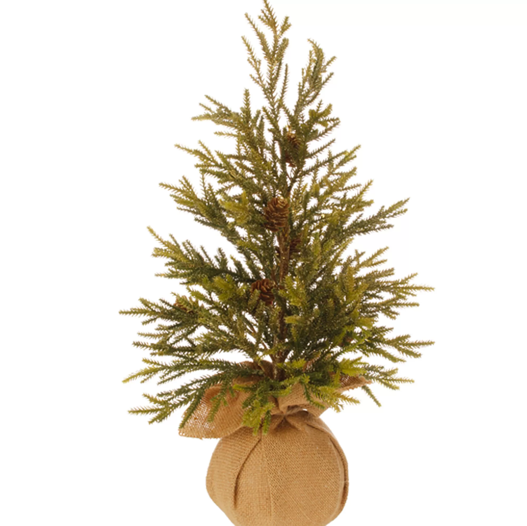 Raz 18" Potted Glitter Pine Full Artificial Christmas Tree - Unlit< Potted