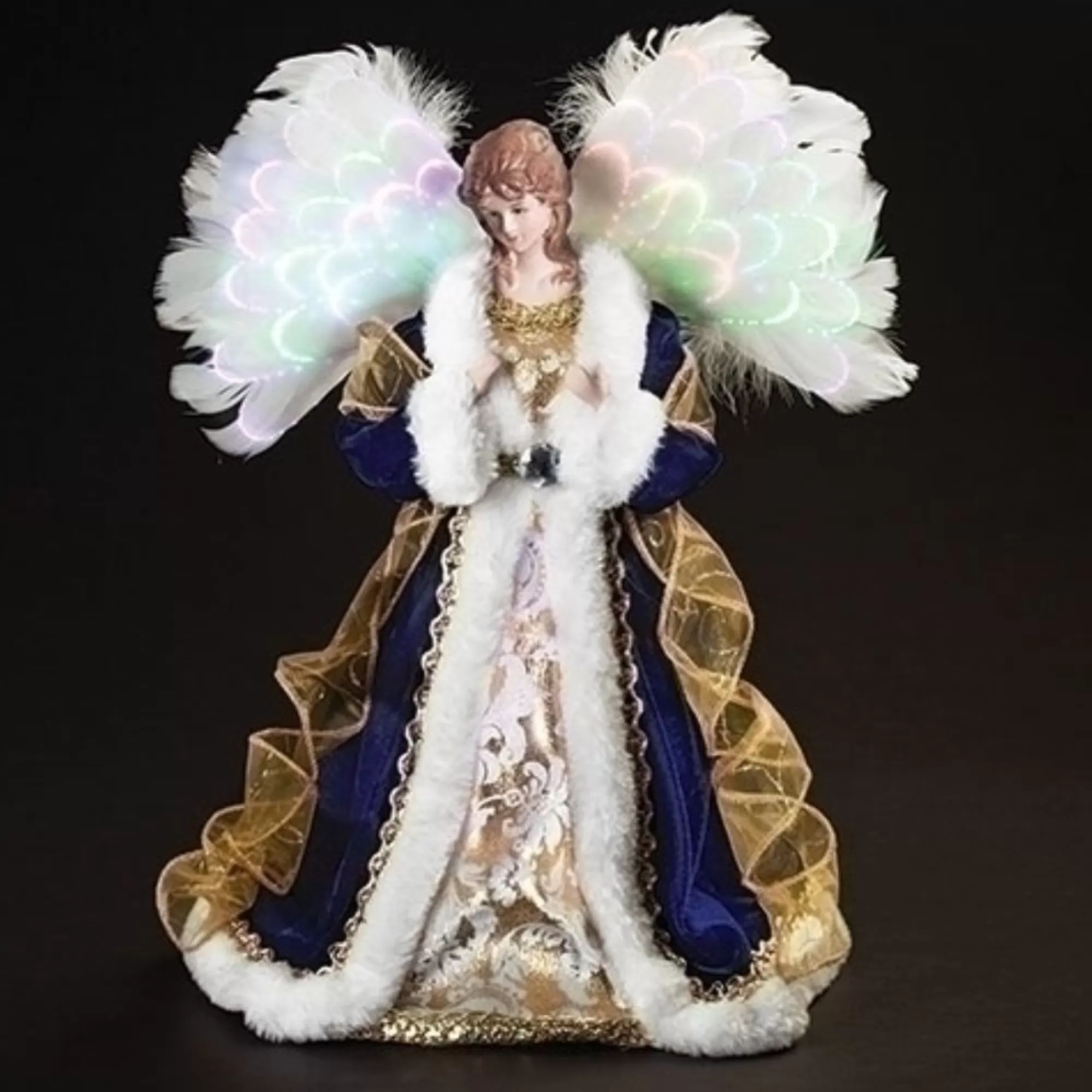 Roman Angels-20.5" Led Lighted Angel Christmas Tree Topper Figurine