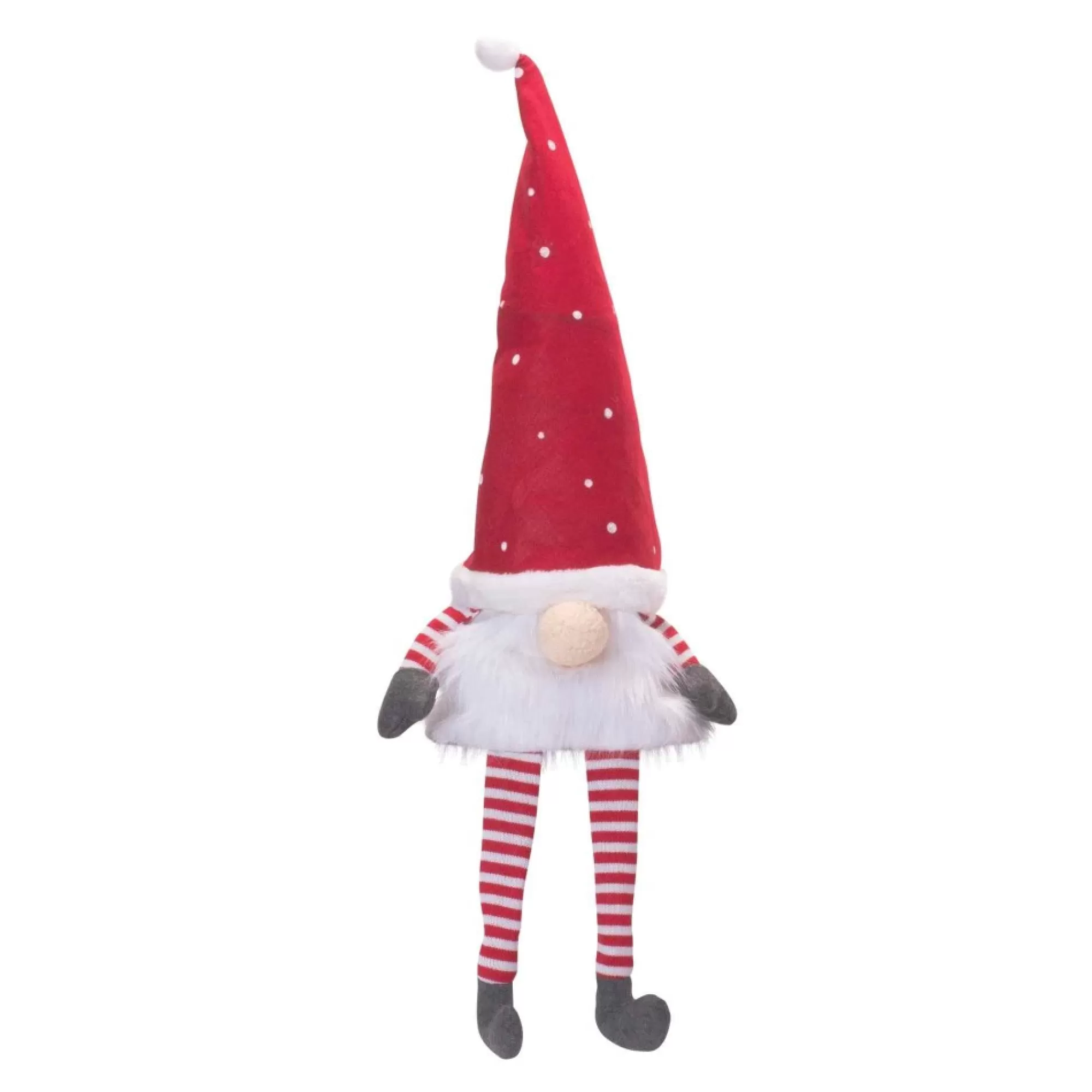 Melrose Stars-25" Plush Gnome Christmas Tree Topper, Unlit