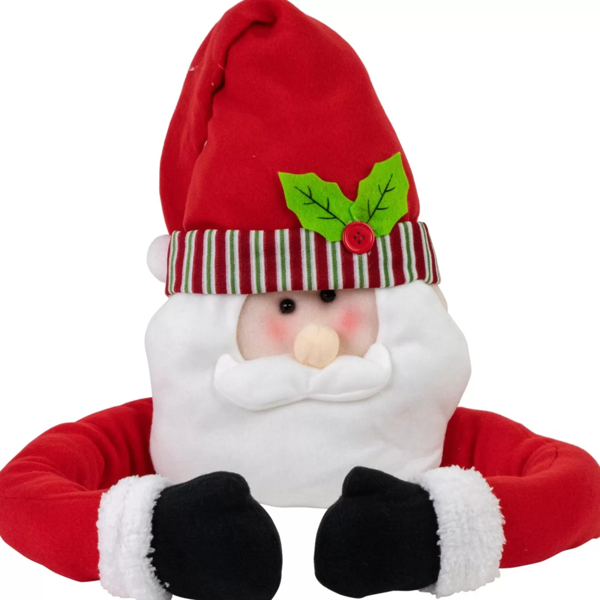 Northlight Santa Claus-27" Plush Santa Claus Christmas Tree Topper, Unlit