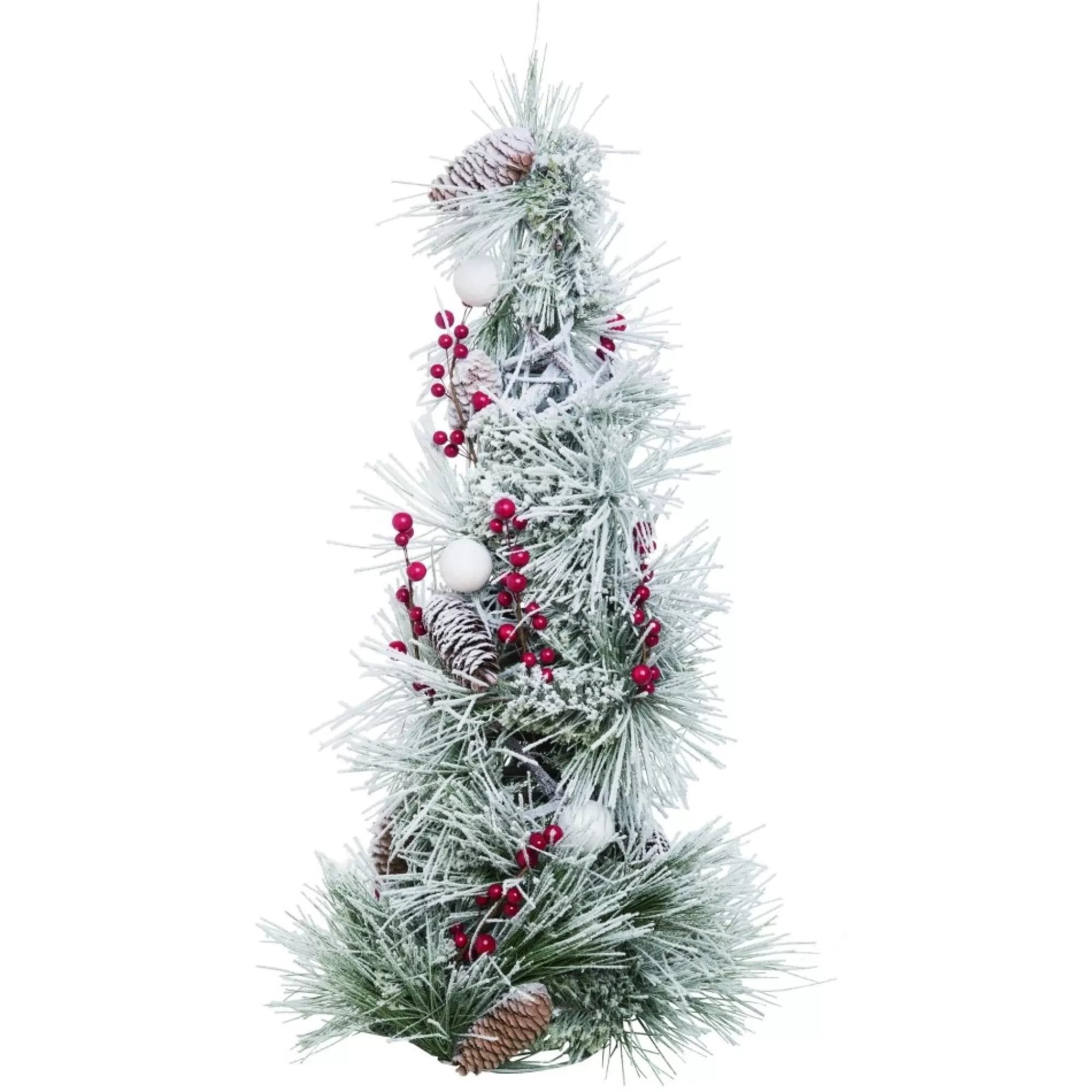 Contemporary Home Living Unlit-2' Frosted Berry And Pinecone Christmas Tree - Unlit