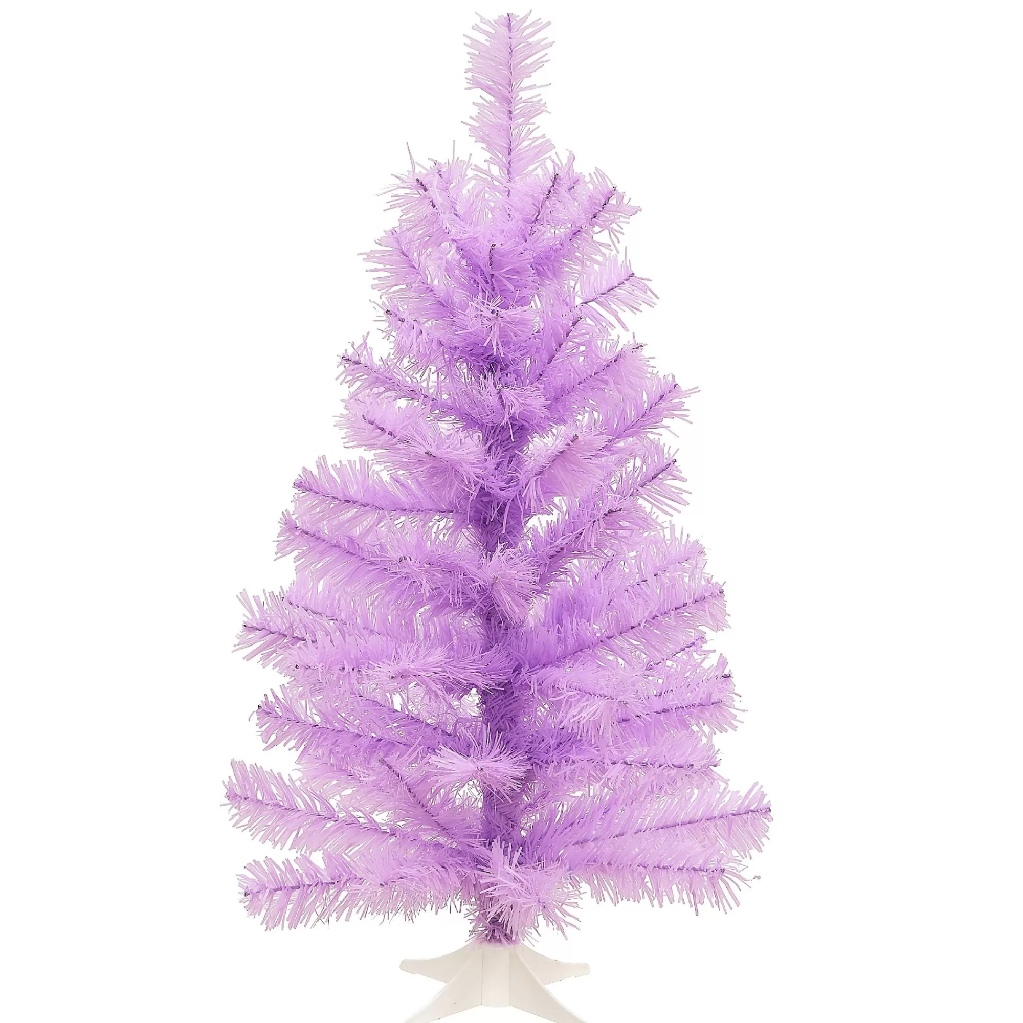 CC Christmas Decor 2' Pink Artificial Christmas Tree With White Stand, Unlit< Colorful