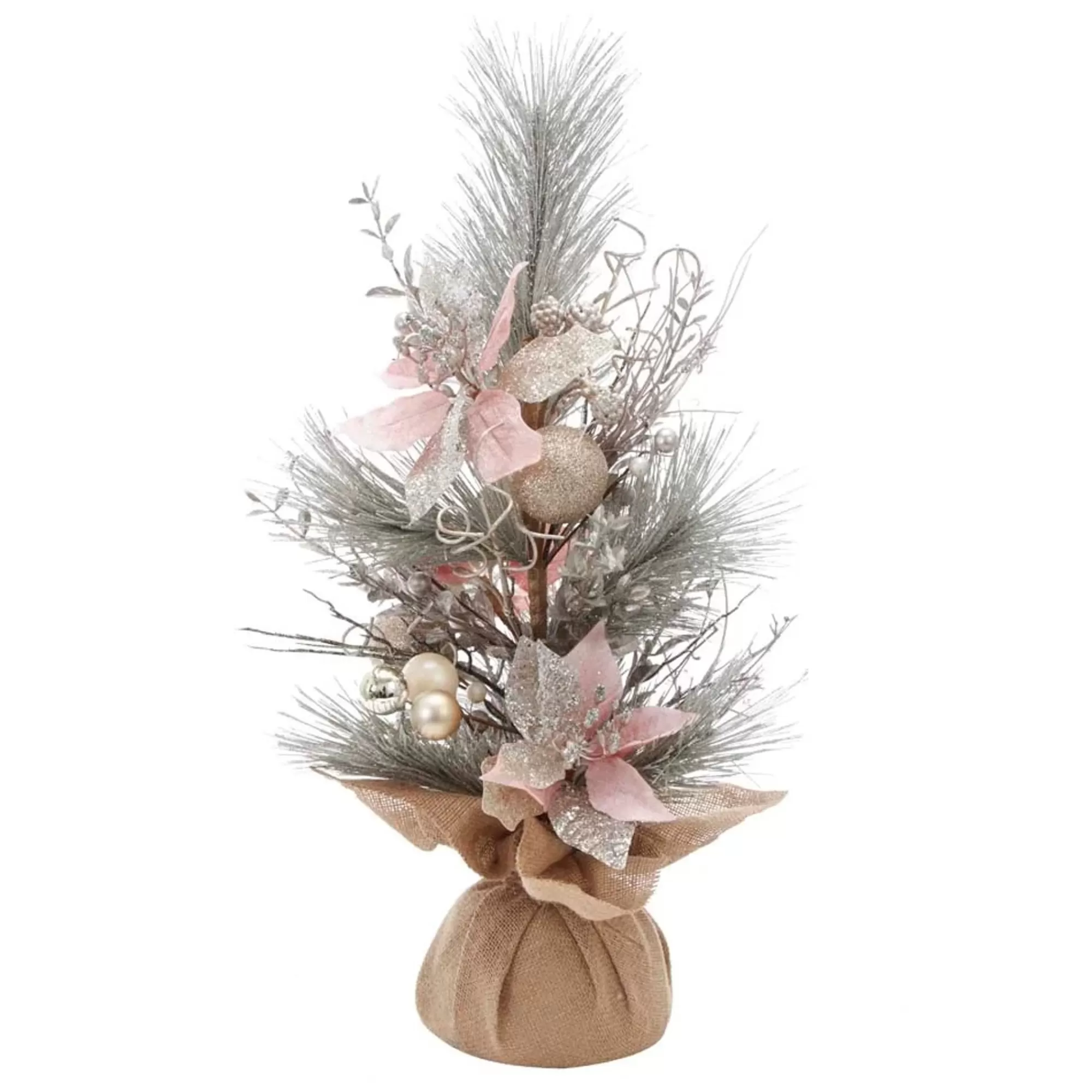 KSA 2' Potted Frosted Artificial Christmas Tree, Unlit< Potted