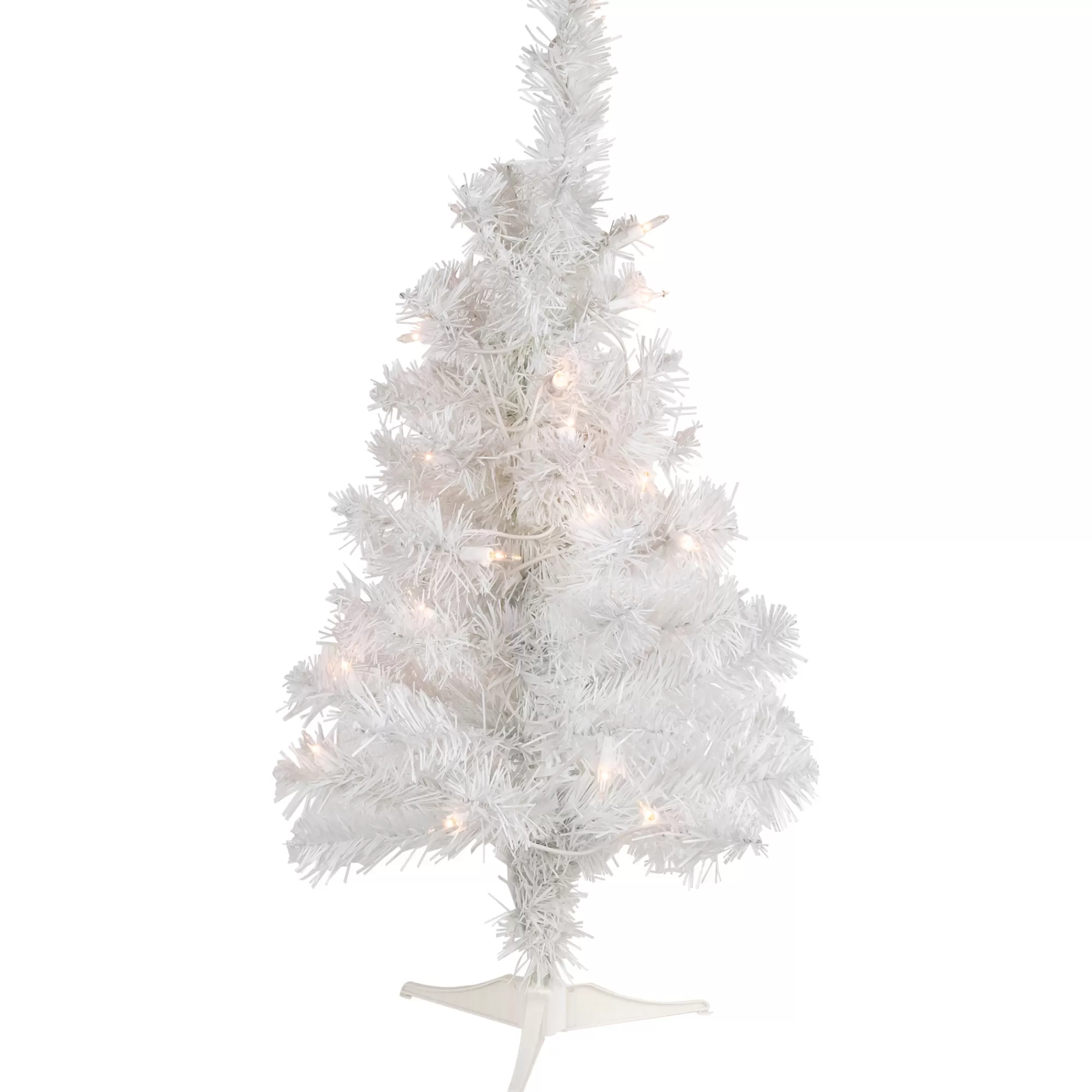 Northlight 2' Pre-Lit Slim Tinsel Artificial Christmas Tree- Clear Lights< Colorful