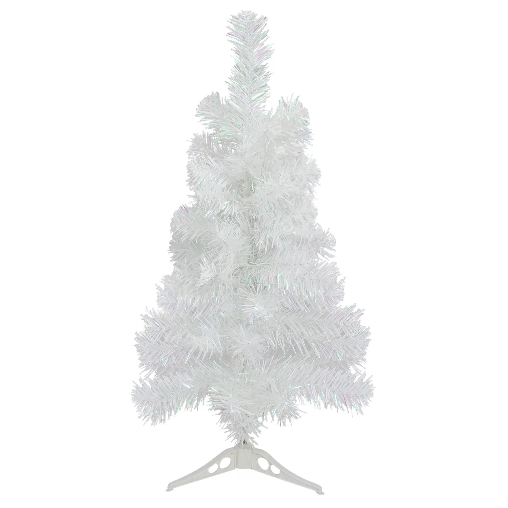 Northlight 2' White Iridescent Pine Artificial Christmas Tree - Unlit< Colorful