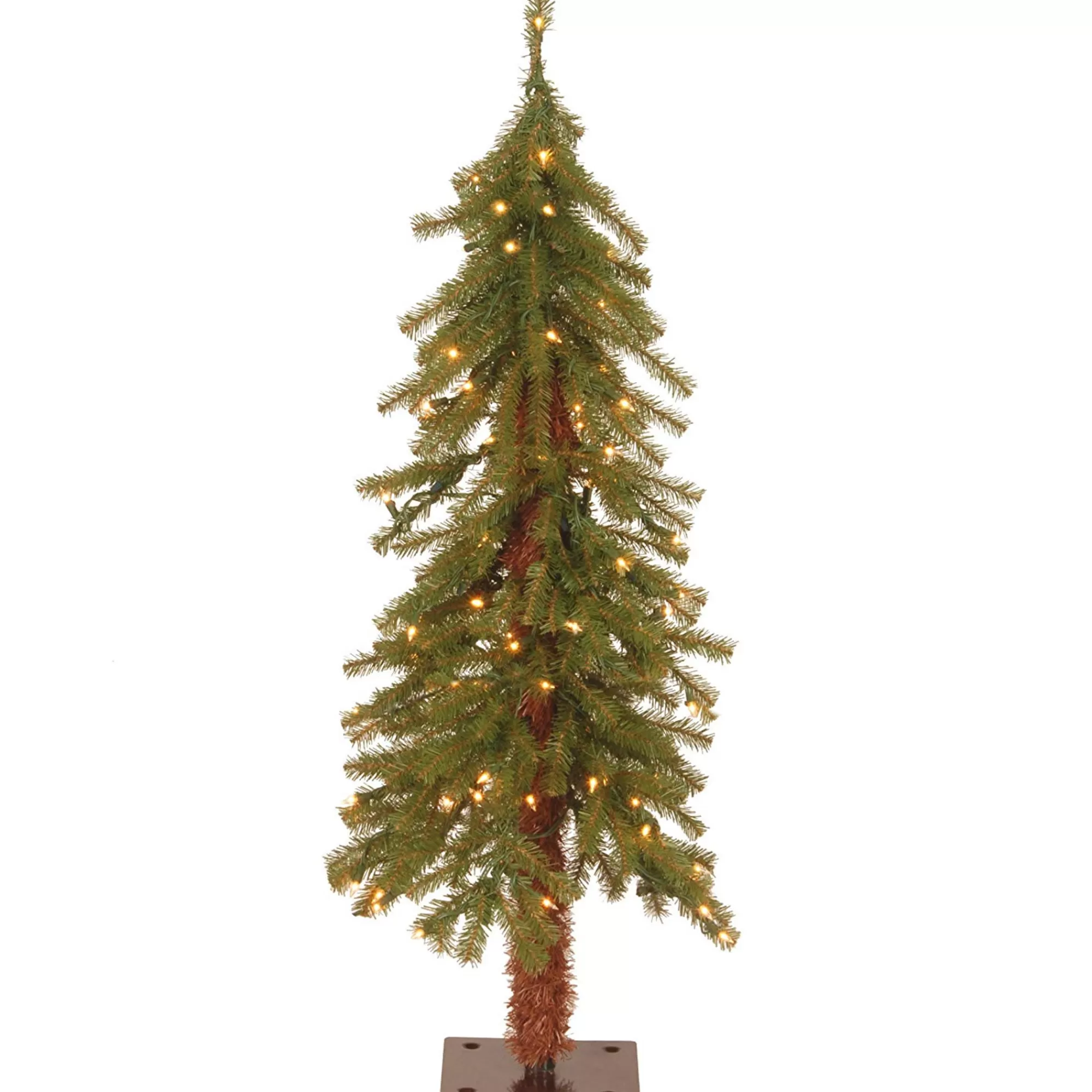 Christmas Central 3 Ft. Hickory Cedar Tree With Clear Lights< Pre-Lit