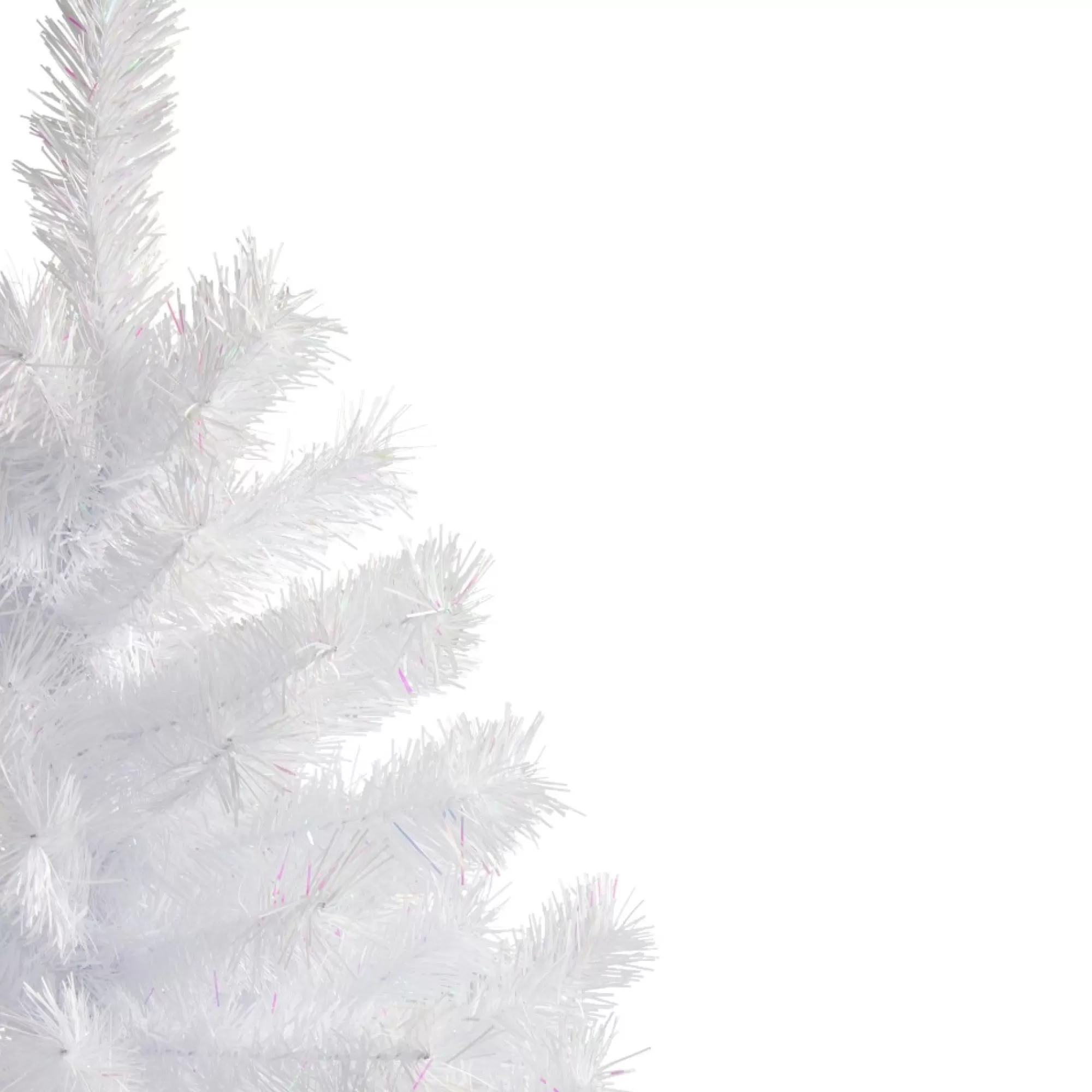 Northlight Unlit-3' Icy White Iridescent Spruce Artificial Christmas Tree - Unlit