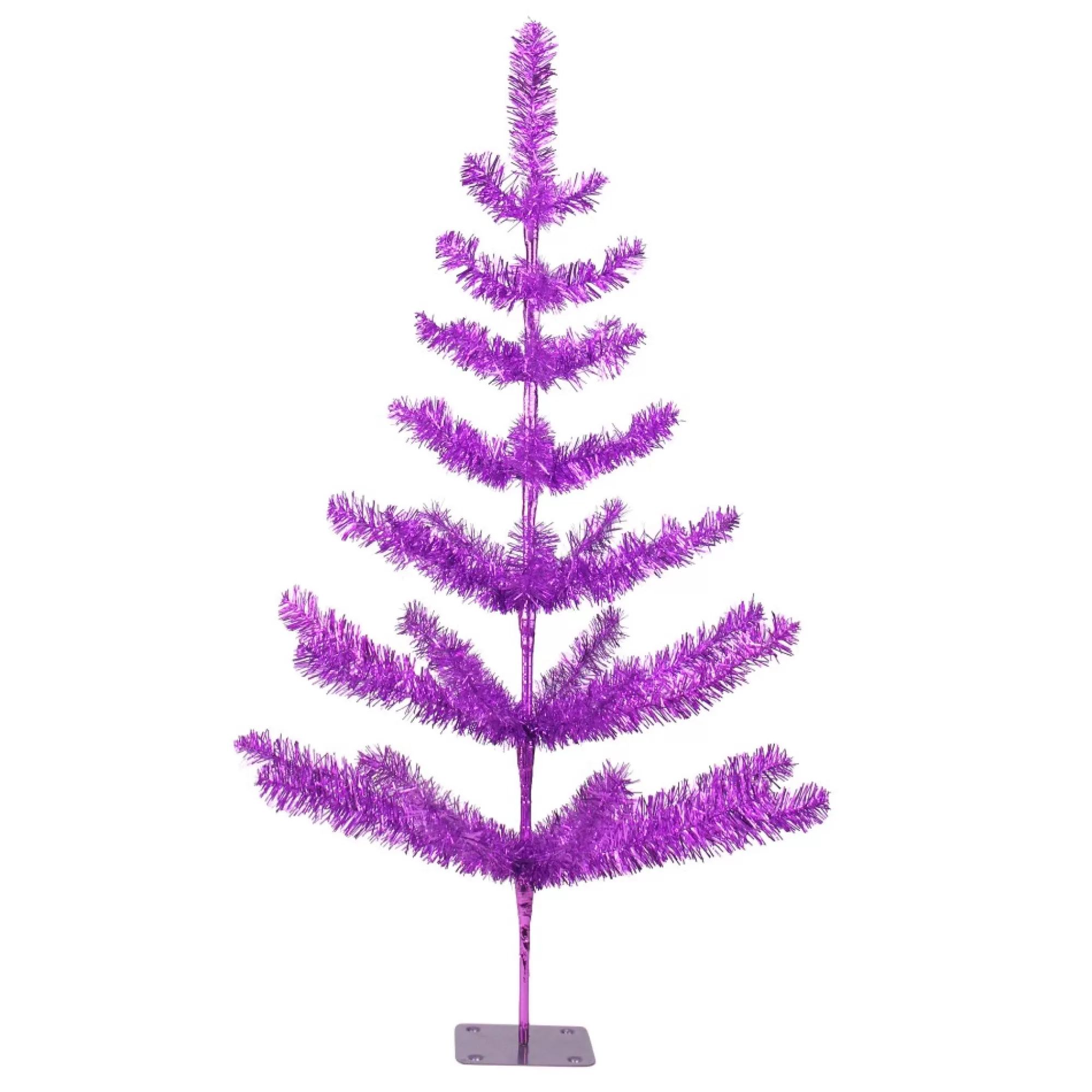 Northlight Unlit-3' Medium Purple Tinsel Twig Artificial Christmas Tree - Unlit