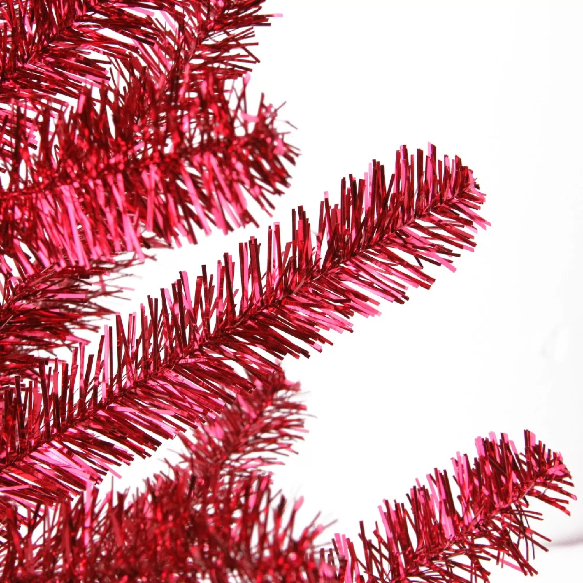 Northlight Unlit-3' Medium Red Tinsel Twig Artificial Christmas Tree, Unlit