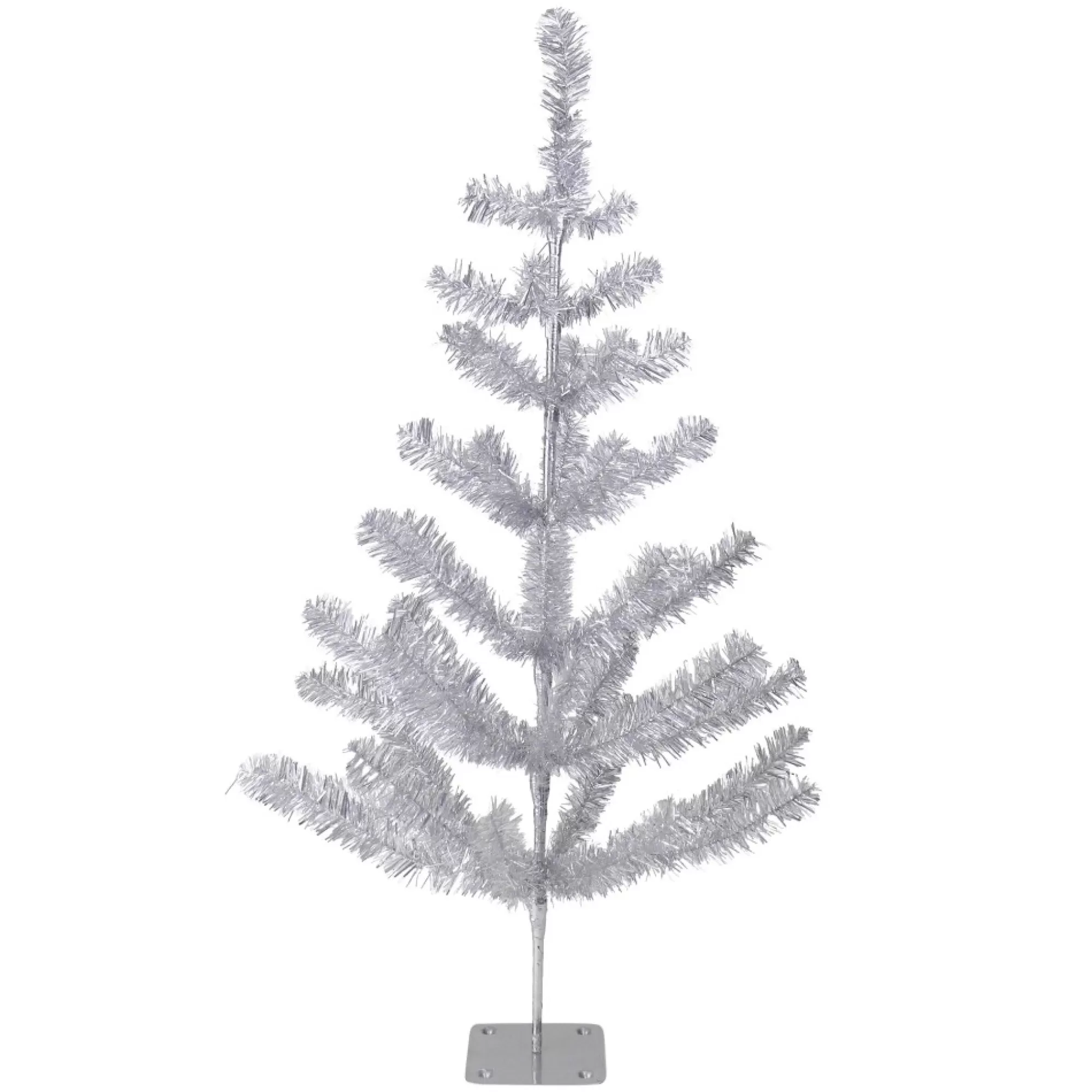 Northlight Unlit-3' Medium Silver Tinsel Twig Artificial Christmas Tree - Unlit