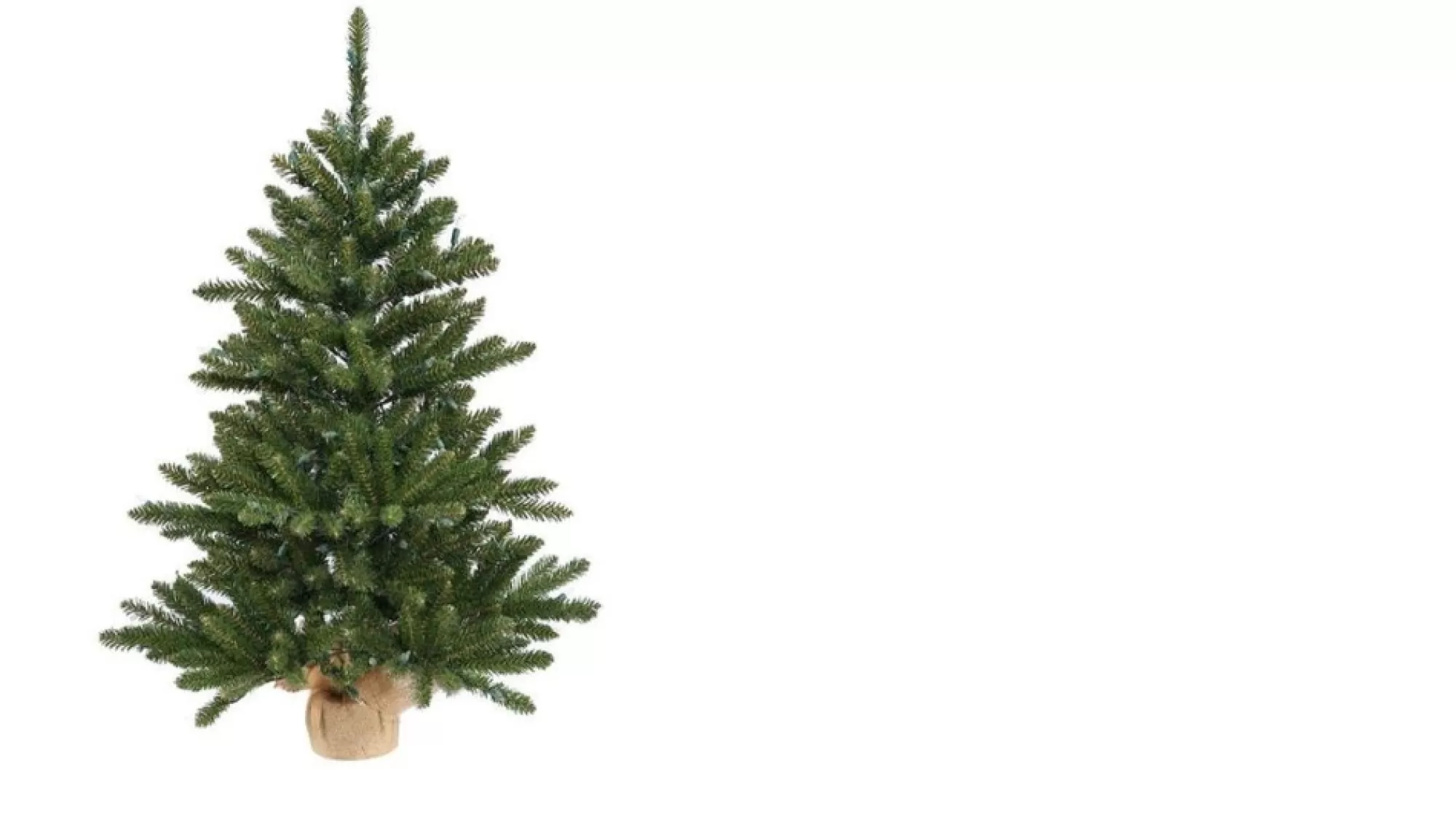 Darice Unlit-3' Medium Spruce Burlap Base Artificial Christmas Tree - Unlit