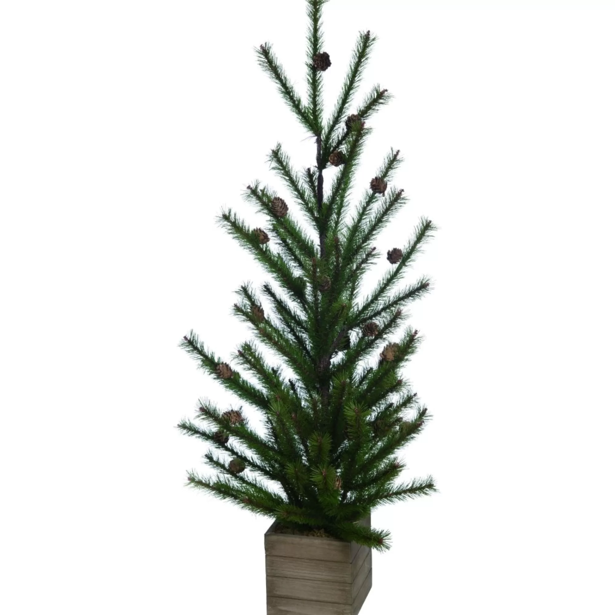 Contemporary Home Living Unlit-3' Potted Pinecone Artificial Christmas Tree With Container - Unlit