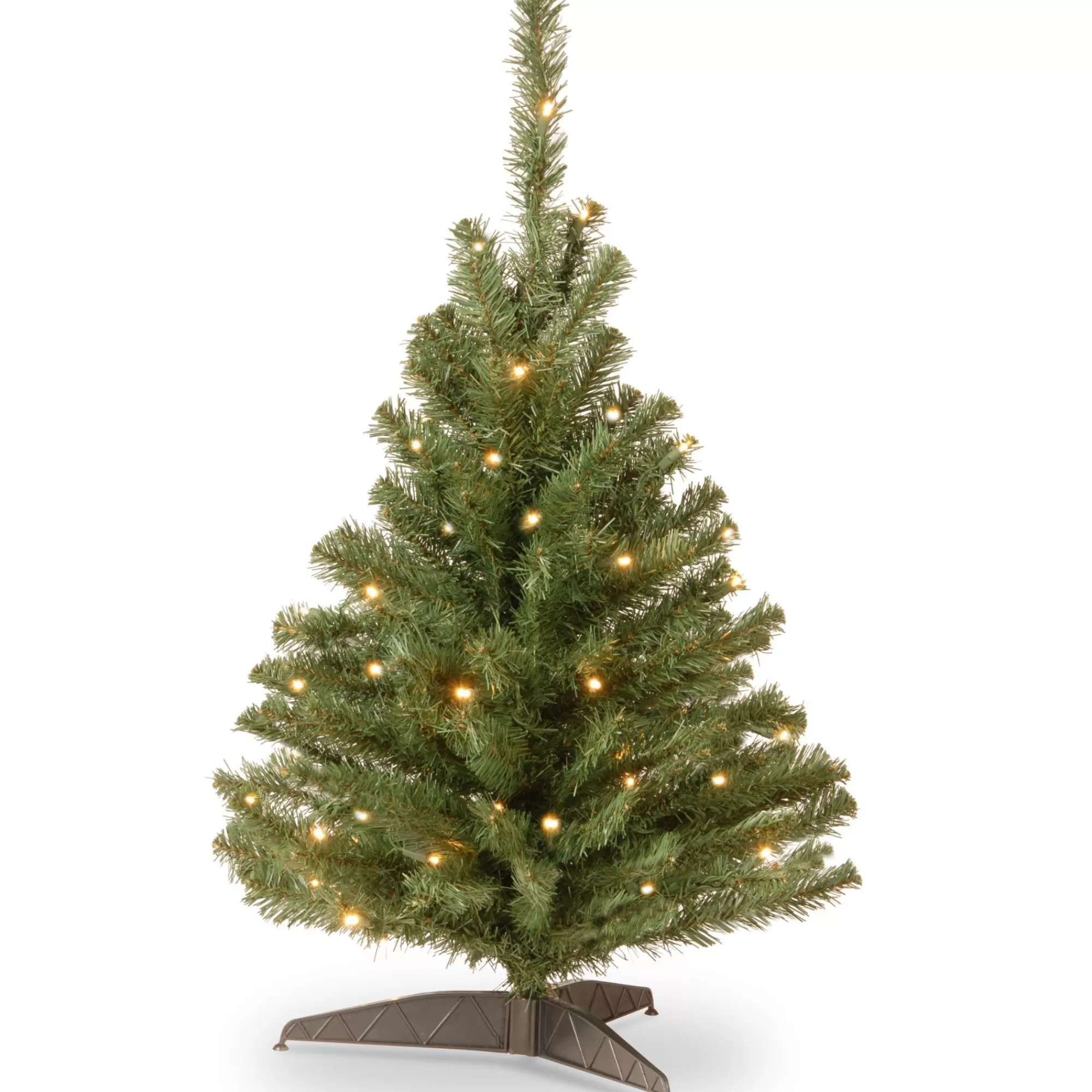 CC Christmas Decor 3' Pre-Lit Kincaid Spruce Artificial Christmas Tree – Clear Lights< Pre-Lit