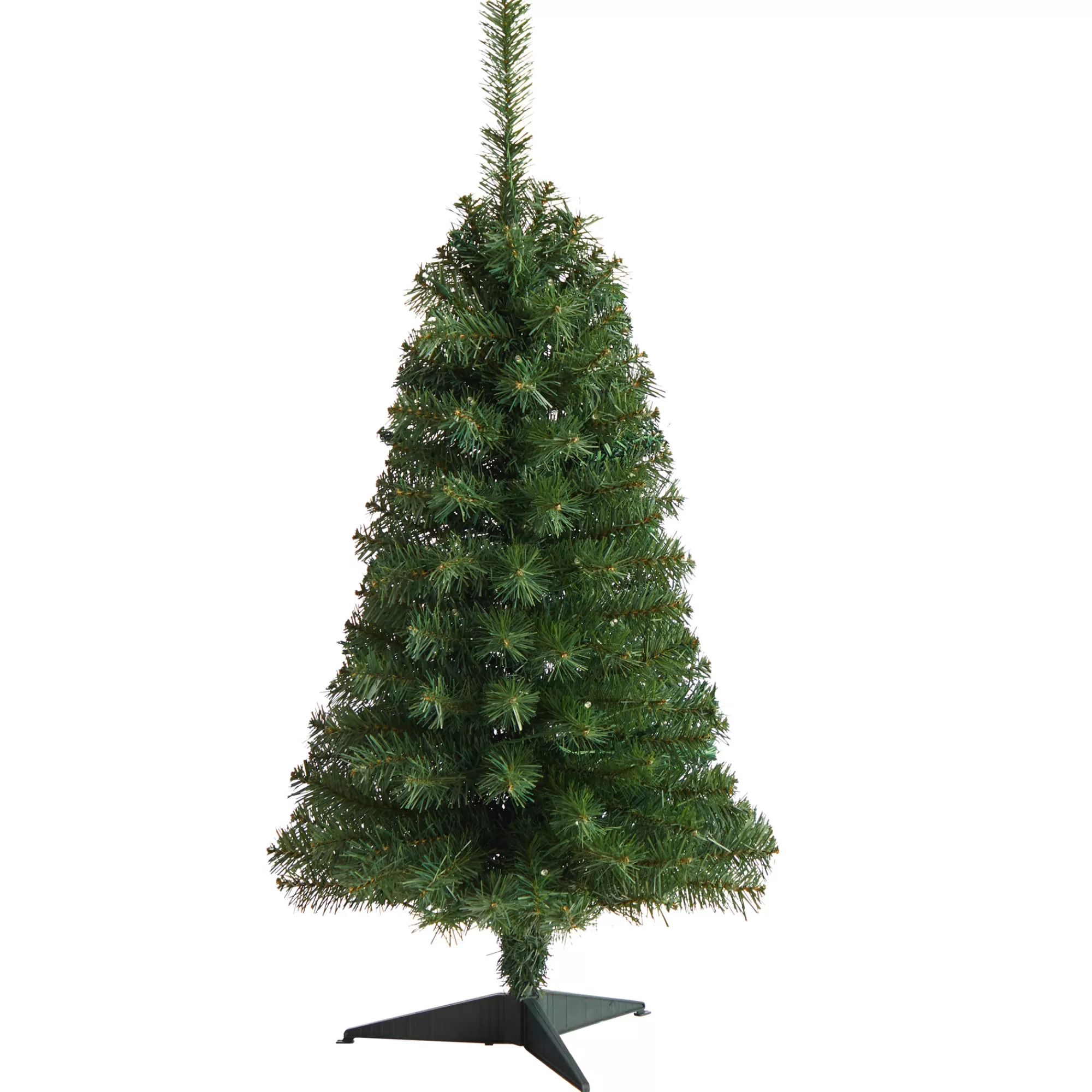 Nearly Natural 3' Pre-Lit Mini Artificial Christmas Tree, Clear Led Lights< Colorful