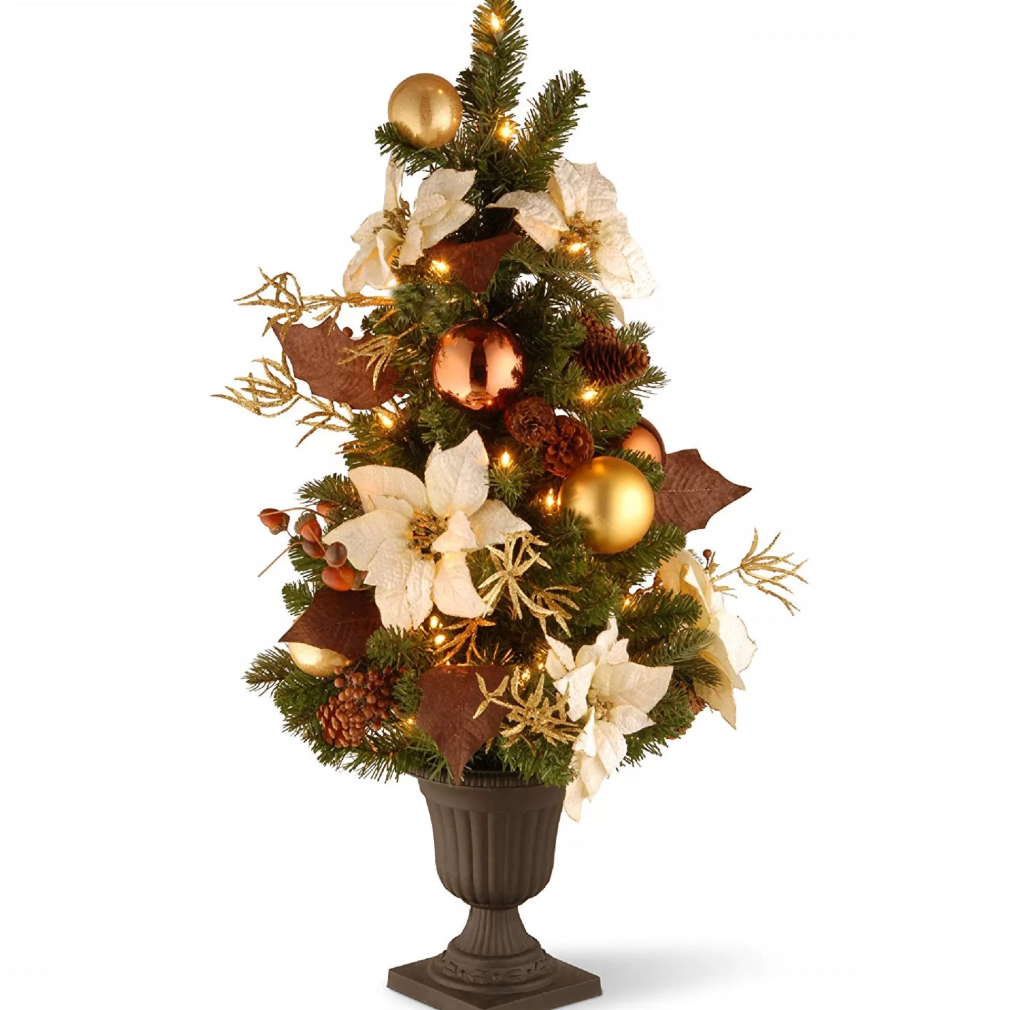 CC Christmas Decor 3' Pre-Lit Potted Artificial Christmas Tree - Clear Lights< Pre-Lit