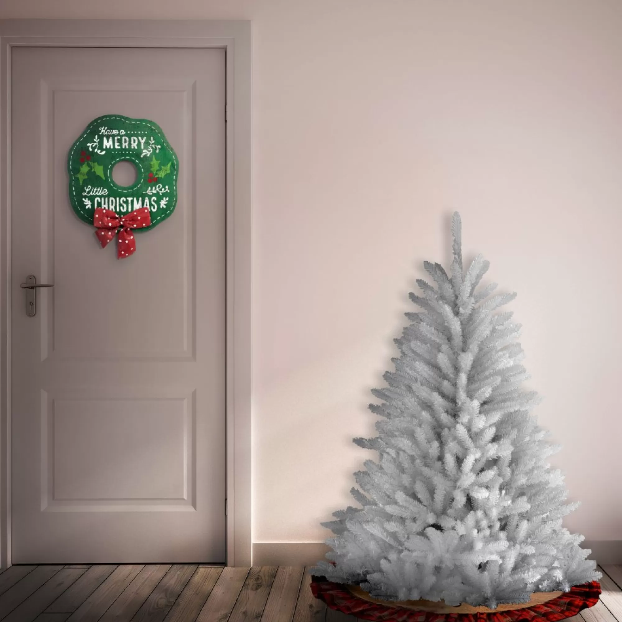 Christmas Central Unlit-4.5' Dunhill White Fir Artificial Christmas Tree –Unlit