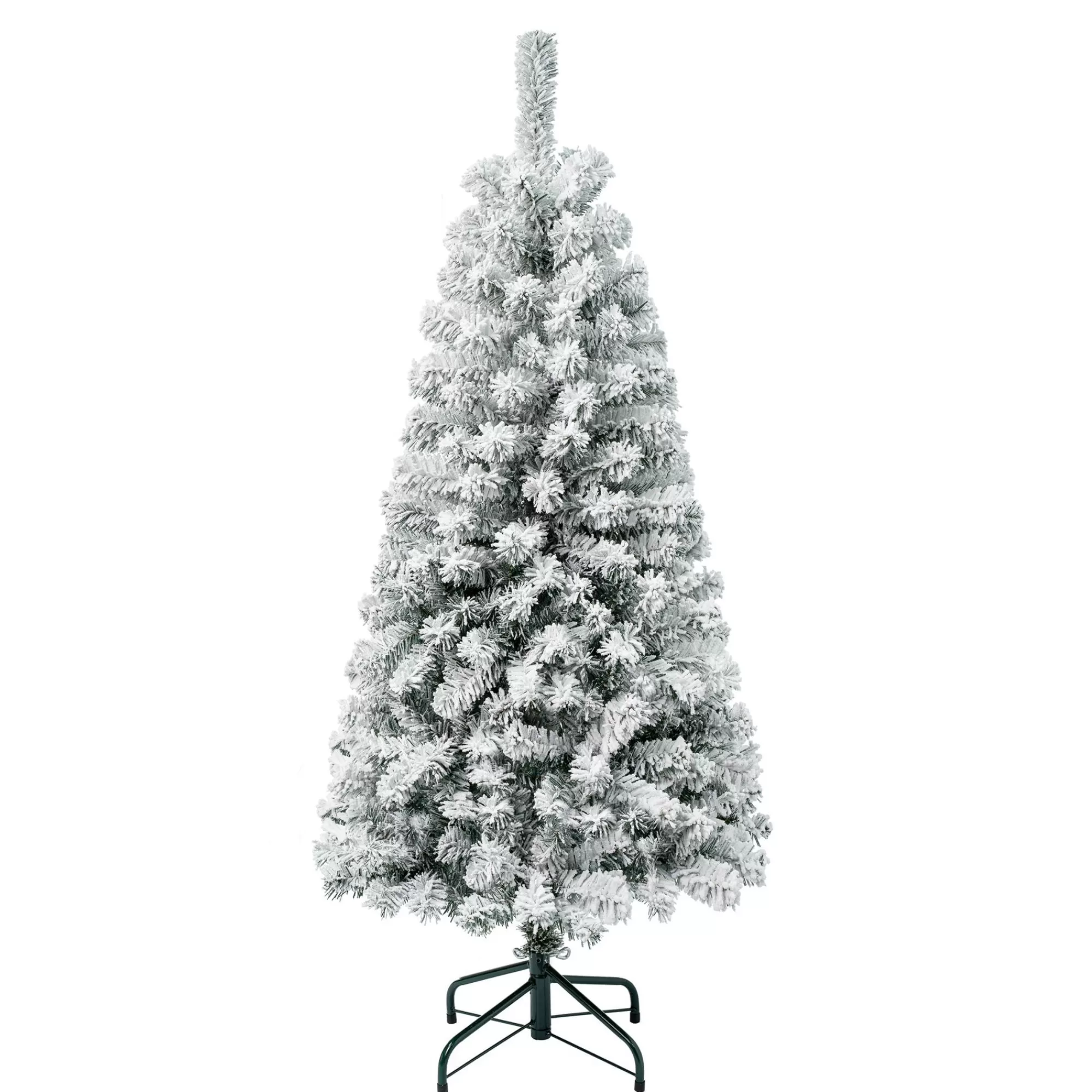 Christmas Central 4.5' Medium Acacia Flocked Artificial Christmas Tree, Unlit< Flocked