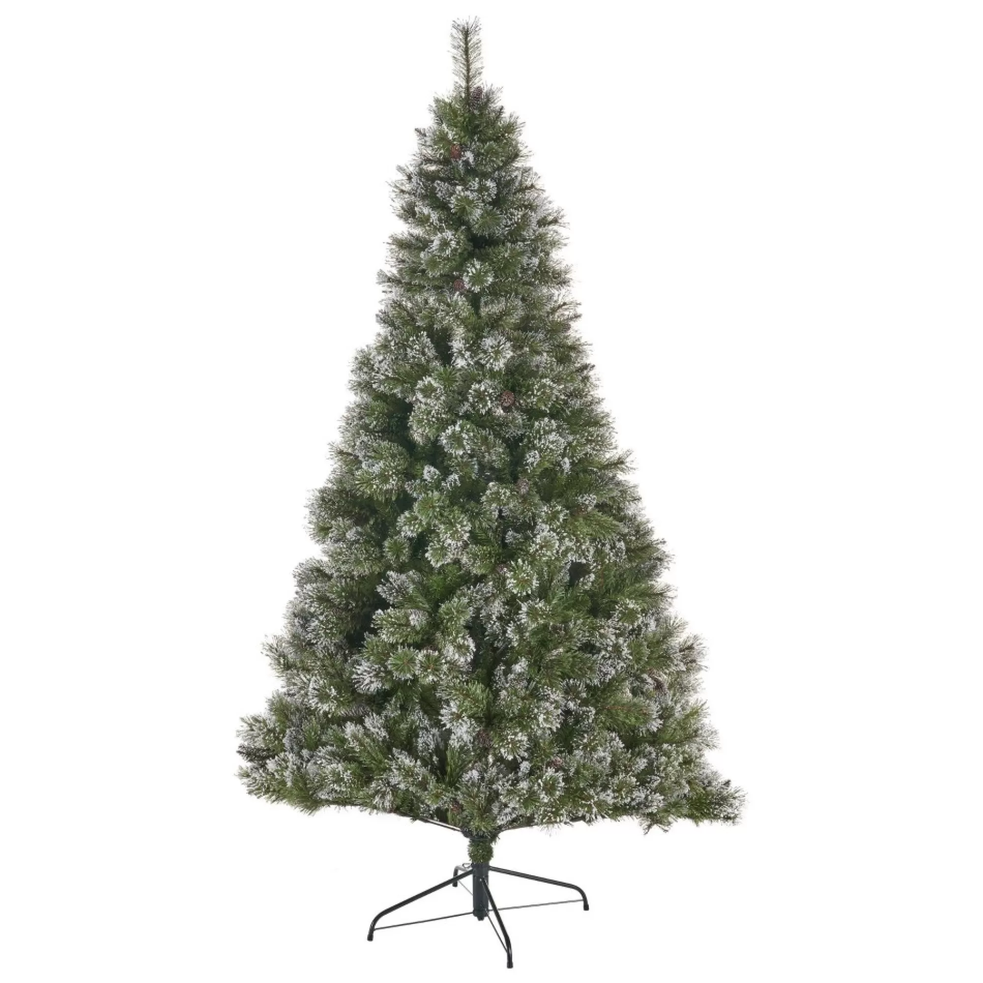 Contemporary Home Living Unlit-4.5' Medium Mixed Spruce Artificial Christmas Tree - Unlit