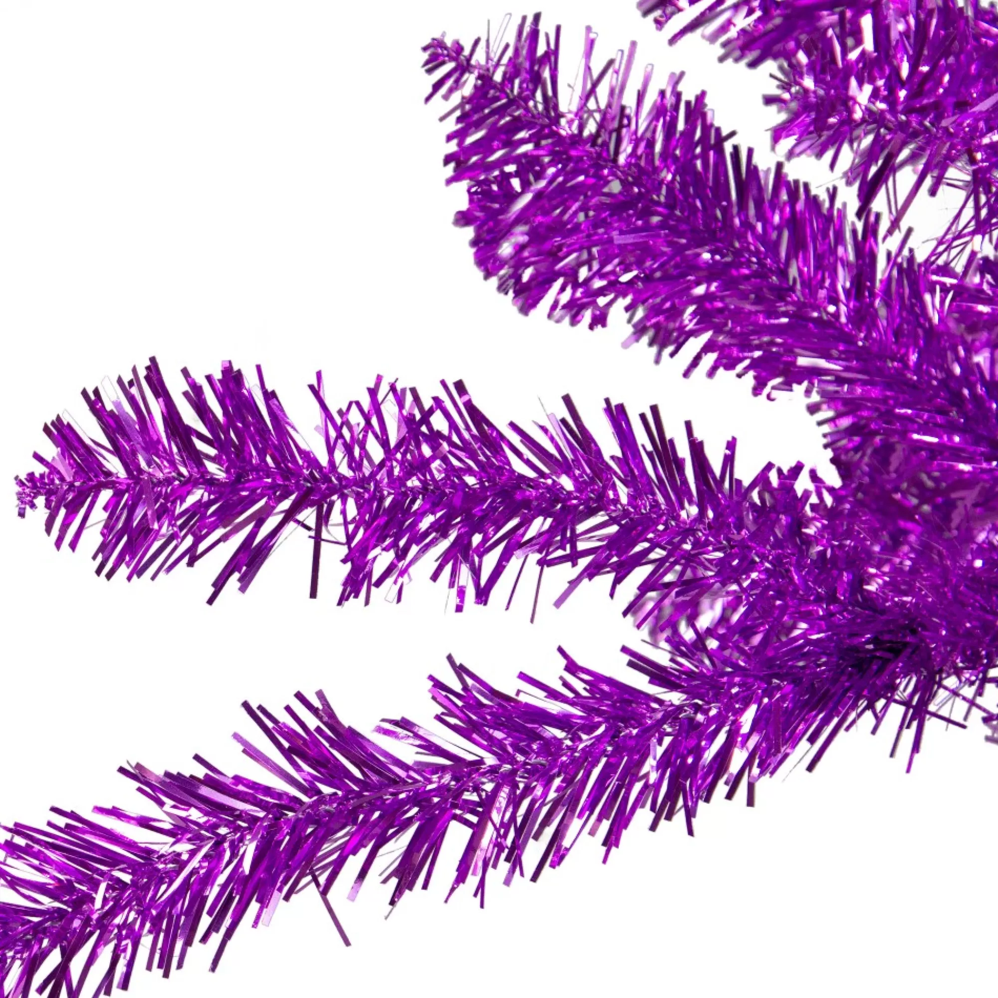 Northlight Unlit-4.5' Metallic Purple Tinsel Artificial Christmas Tree -Unlit