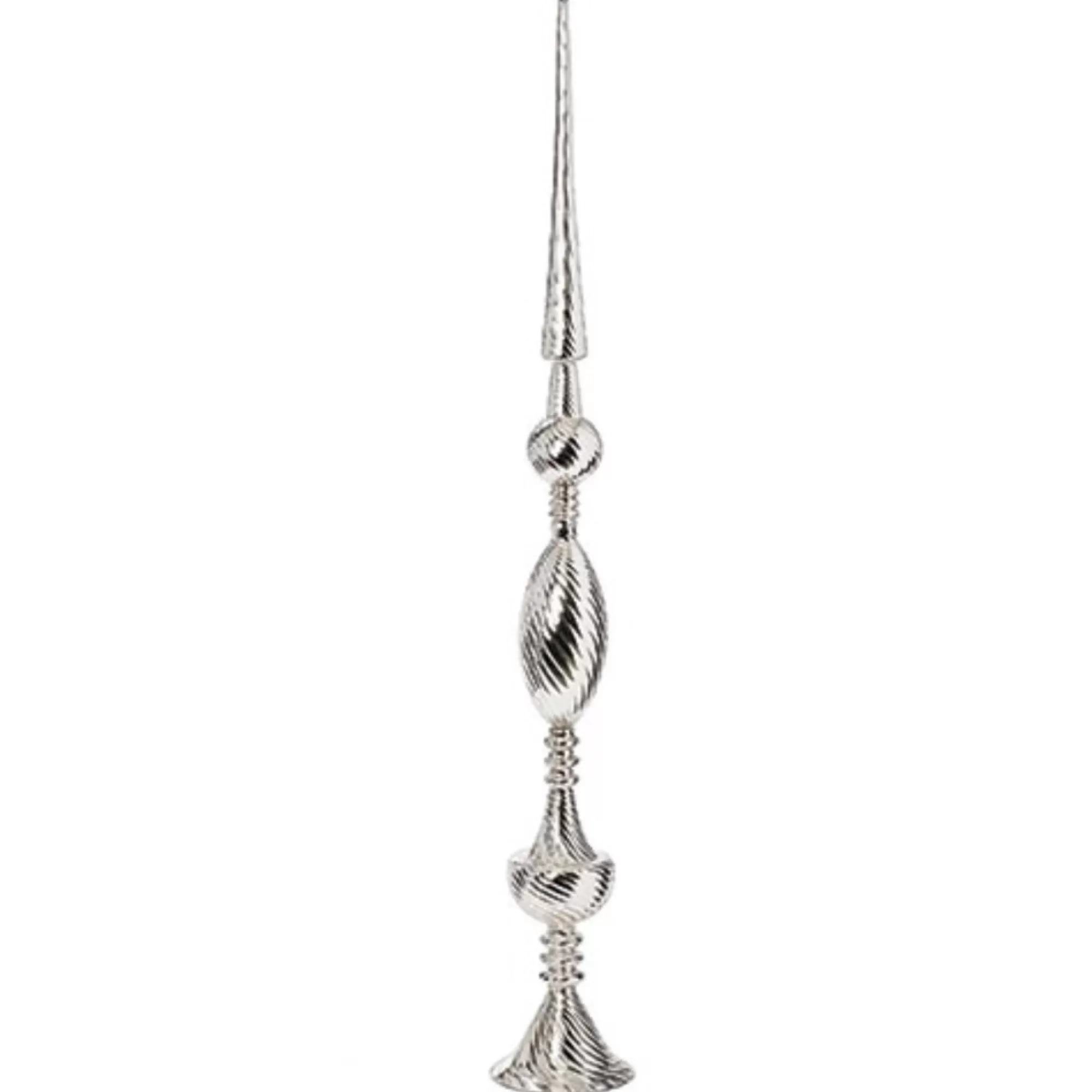 Roman Finials-46" Silver Glass Christmas Tree Topper Finial