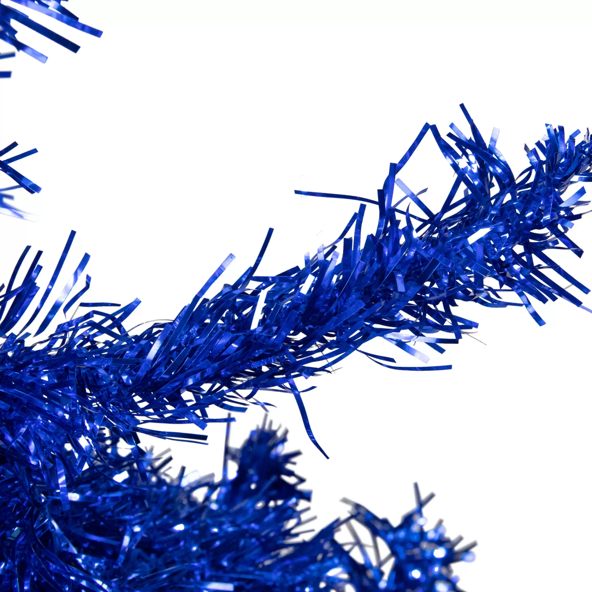 Northlight 4' Blue Artificial Tinsel Christmas Tree, Unlit< Colorful