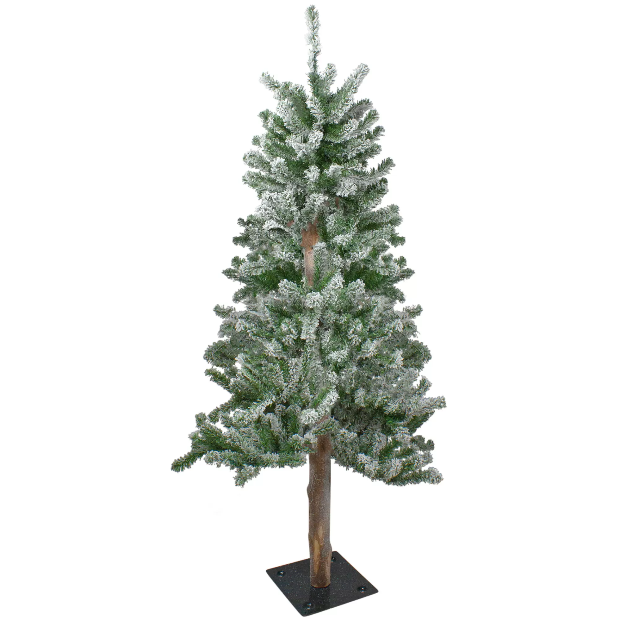 Northlight 4' Flocked Alpine Artificial Christmas Tree - Unlit< Alpine