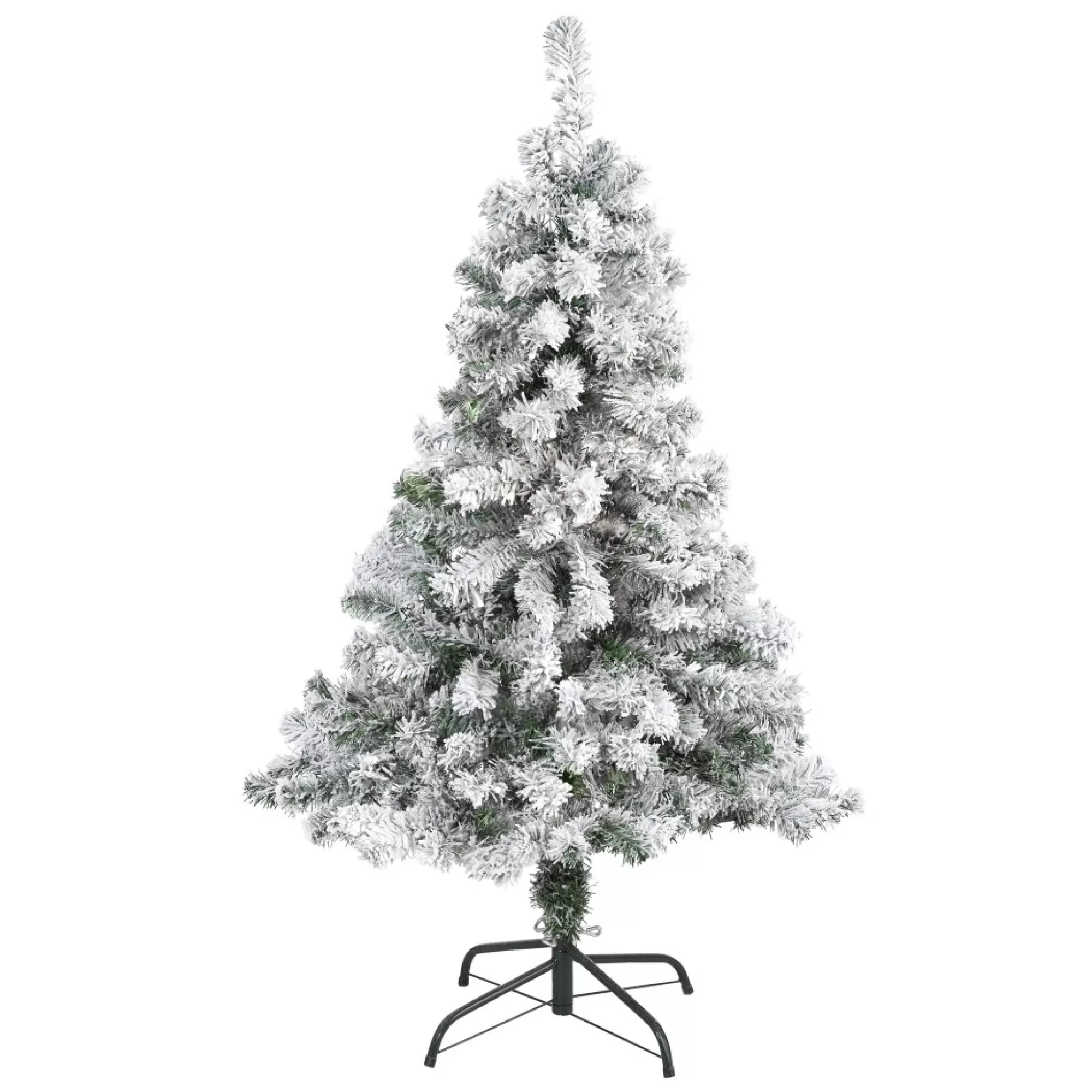 Nearly Natural Unlit-4' Flocked Rock Springs Spruce Artificial Christmas Tree, Unlit