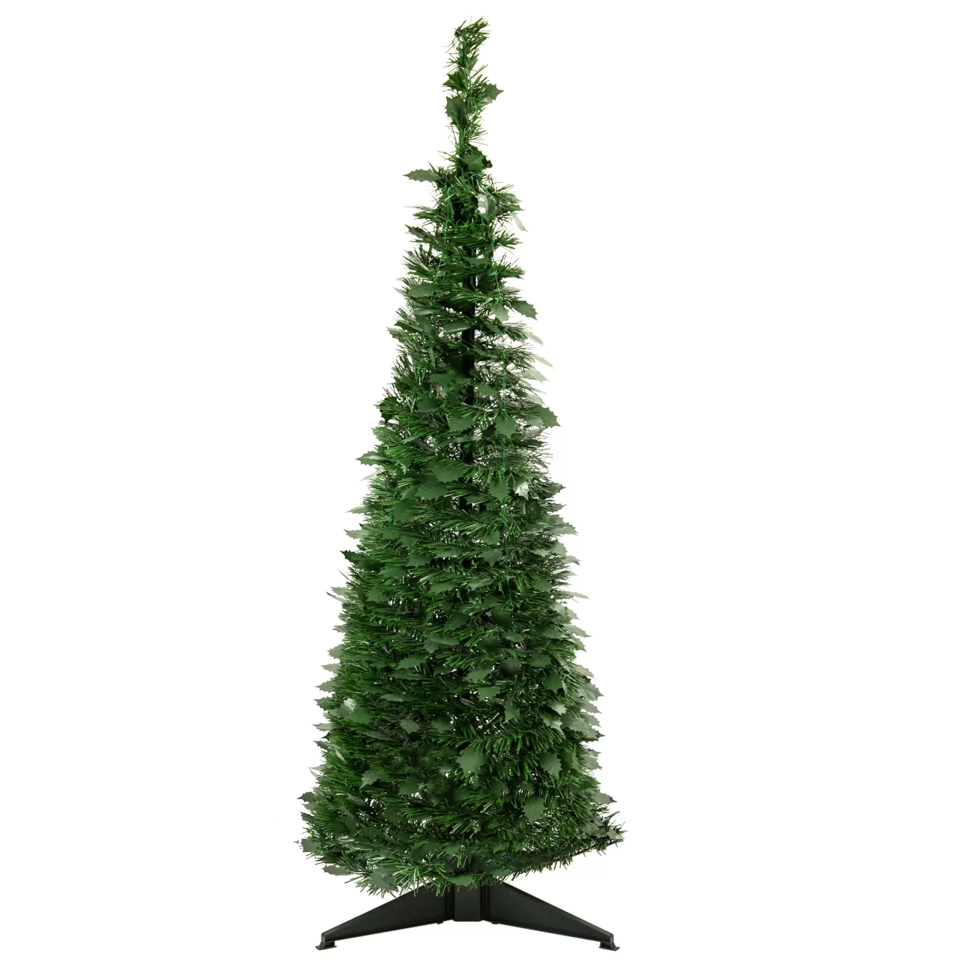 Northlight 4' Green Tinsel Pop-Up Artificial Christmas Tree, Unlit< Pop Up