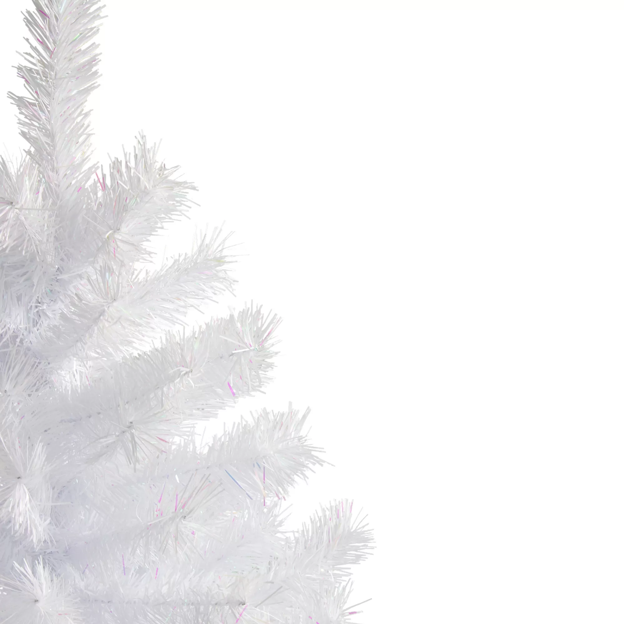 Northlight 4' Icy White Spruce Artificial Christmas Tree - Unlit< Colorful