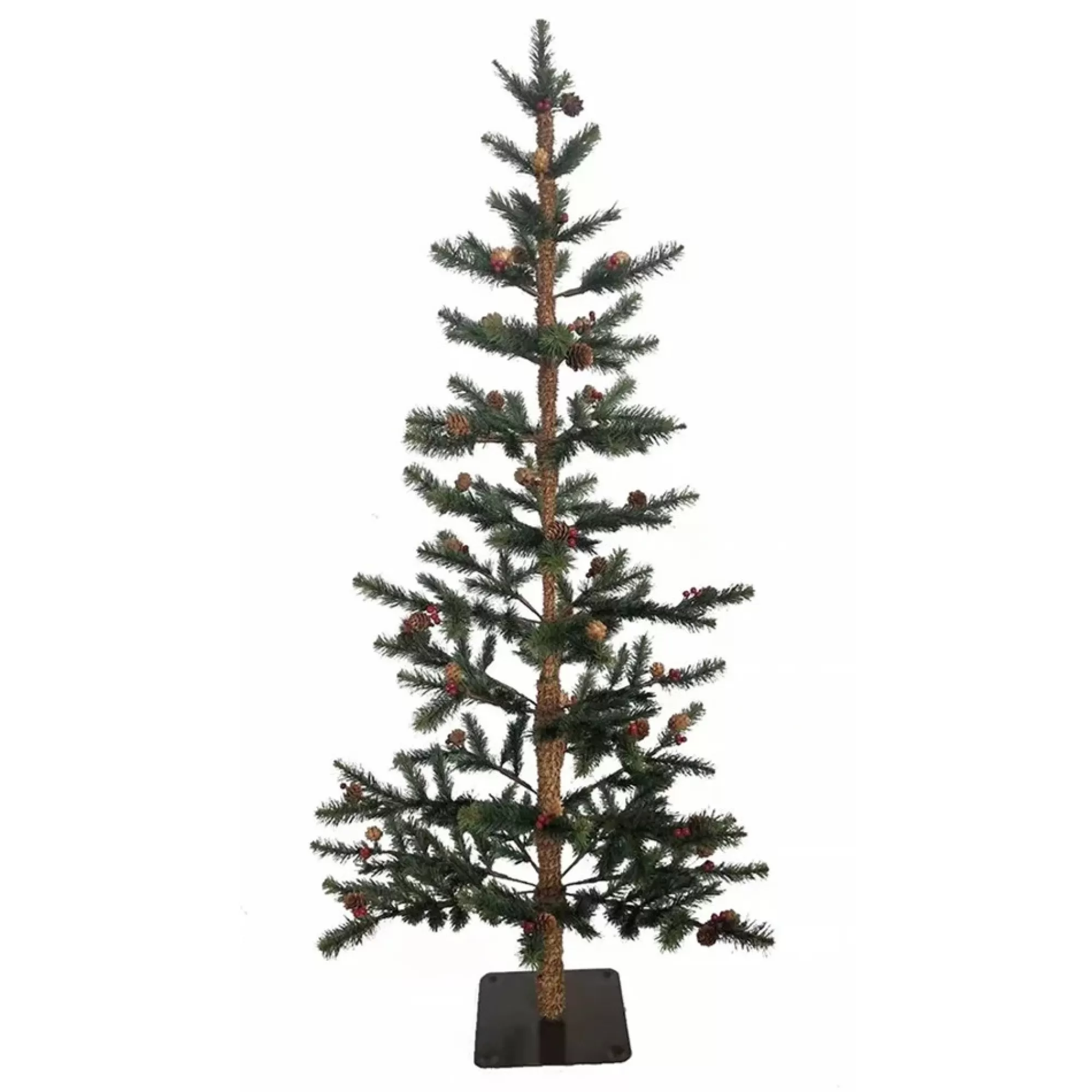 KSA Unlit-4' Pine With Pinecone Artificial Christmas Tree, Unlit