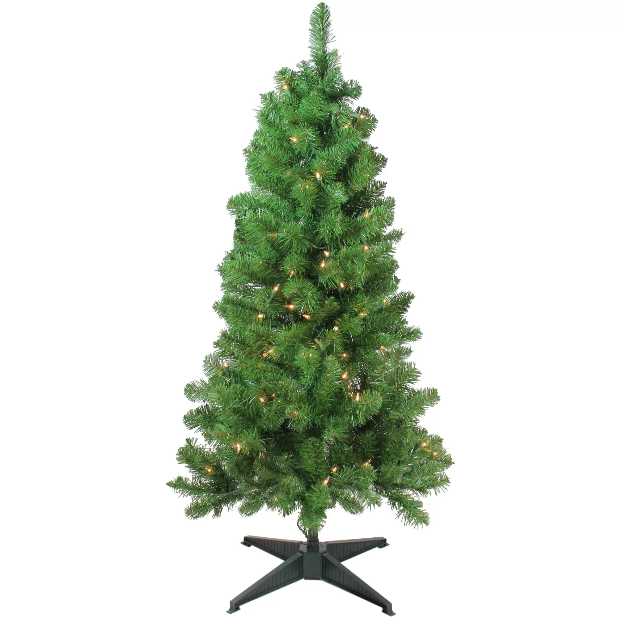 Northlight 4' Pre-Lit Noble Fir Artificial Christmas Tree, Clear Lights< Pre-Lit