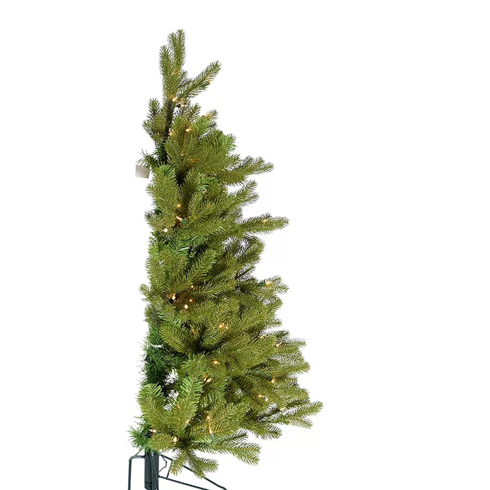 KSA 4' Pre-Lit Pe Artificial Christmas Half Tree, Clear Lights< Pre-Lit