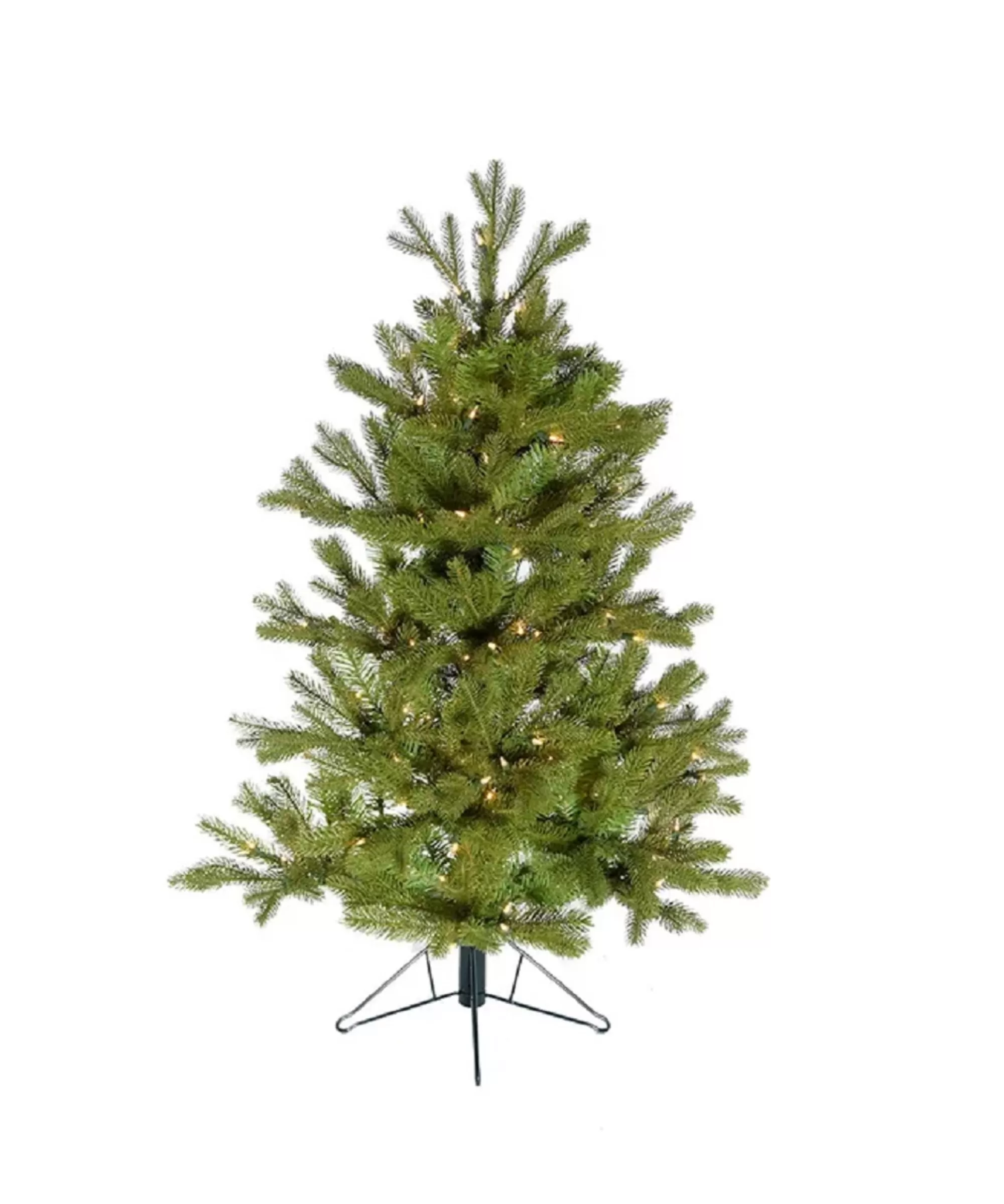 KSA 4' Pre-Lit Pe Artificial Christmas Half Tree, Clear Lights< Pre-Lit