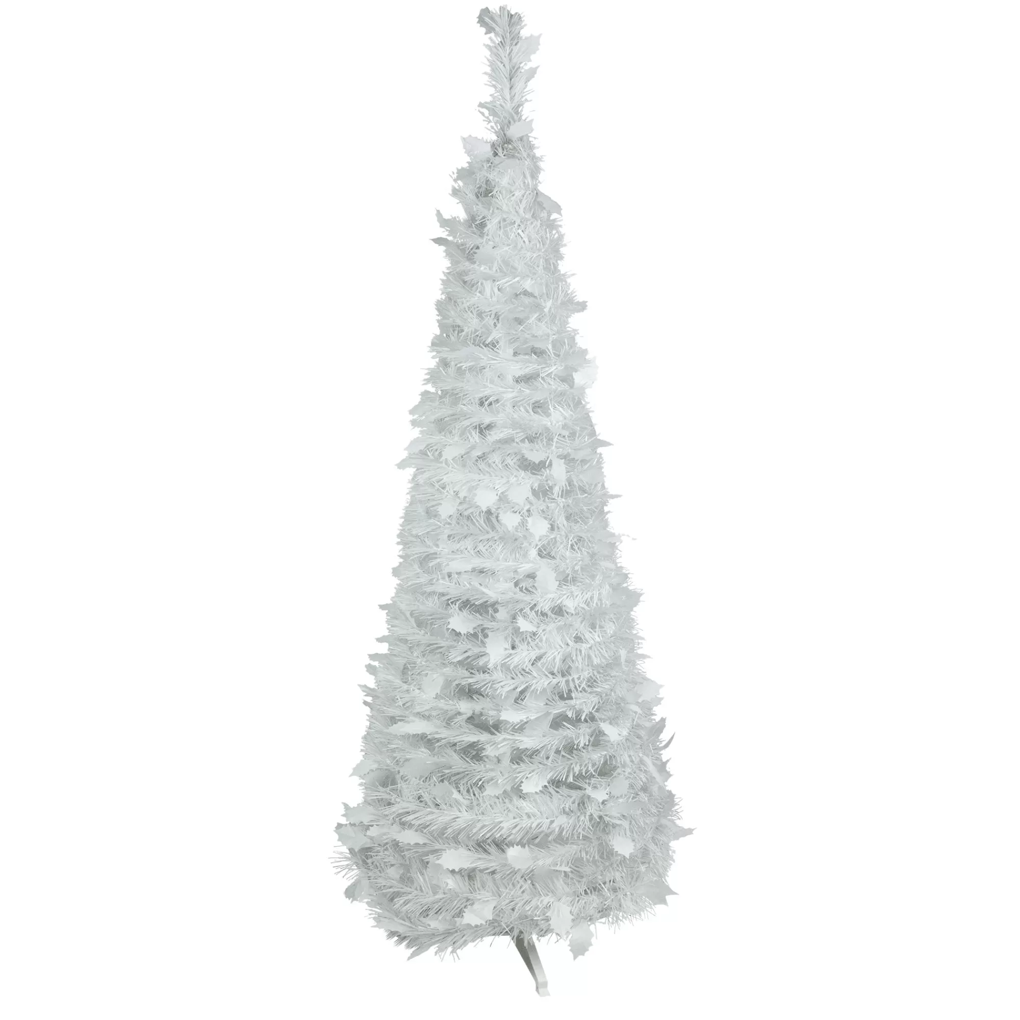 Northlight 4' White Tinsel Pop-Up Artificial Christmas Tree, Unlit< Pop Up