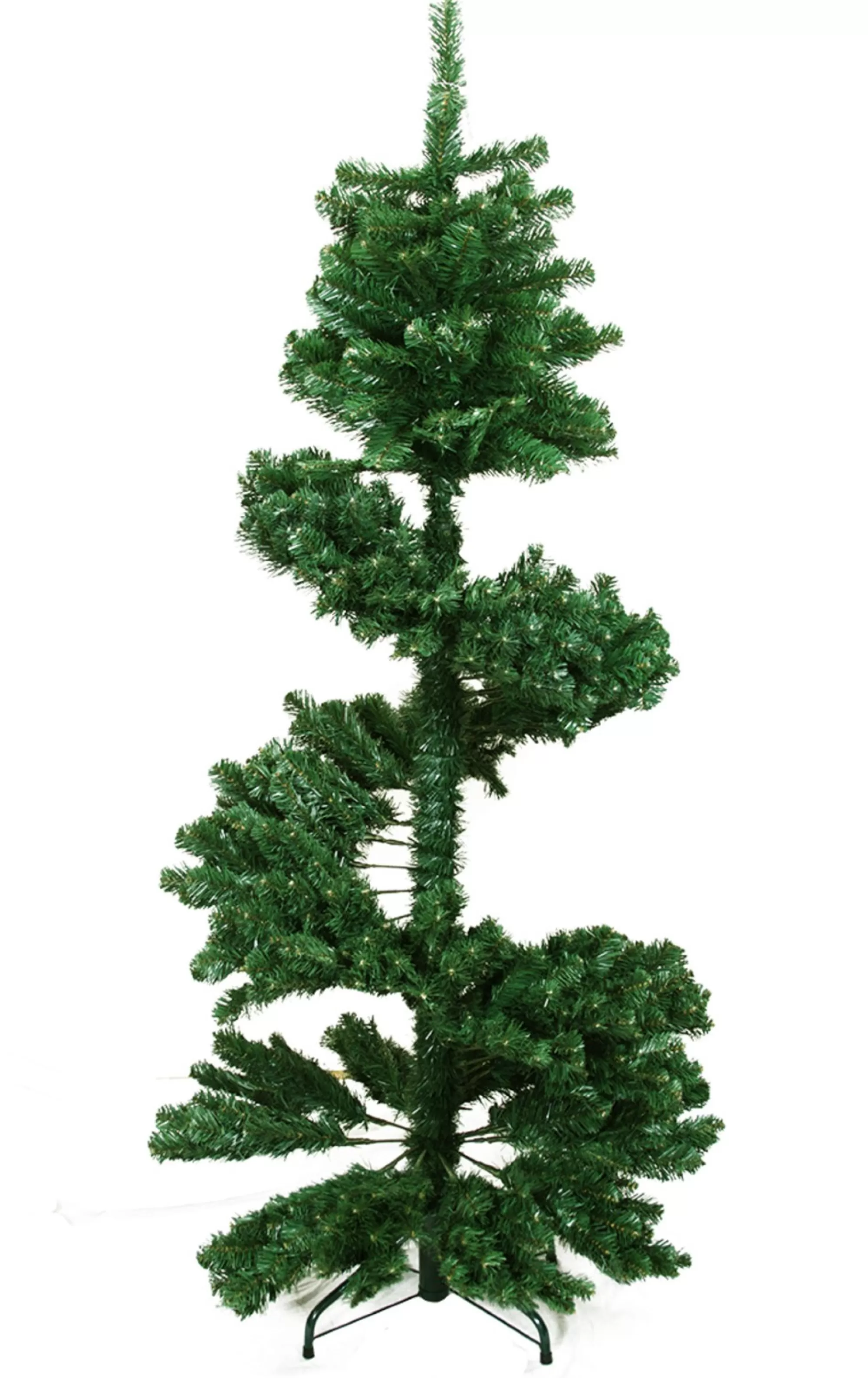 Vickerman Unlit-5.5' Green Slim Spiral Pine Artificial Christmas Tree - Unlit