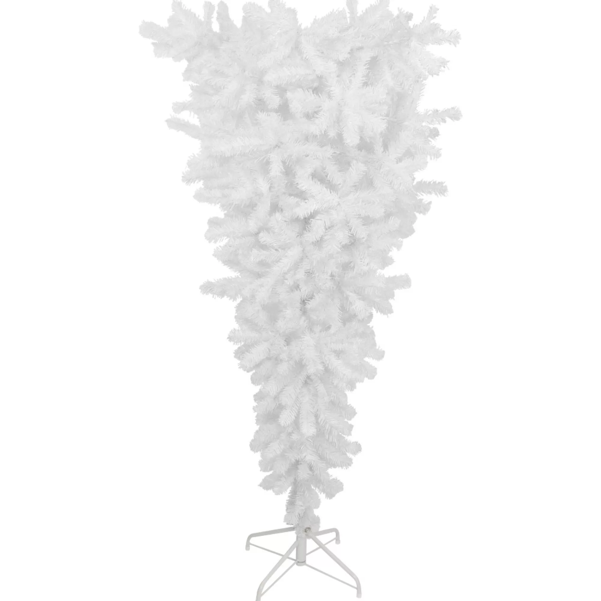 Northlight Upside Down-5.5' Upside Down White Spruce Artificial Christmas Tree, Unlit