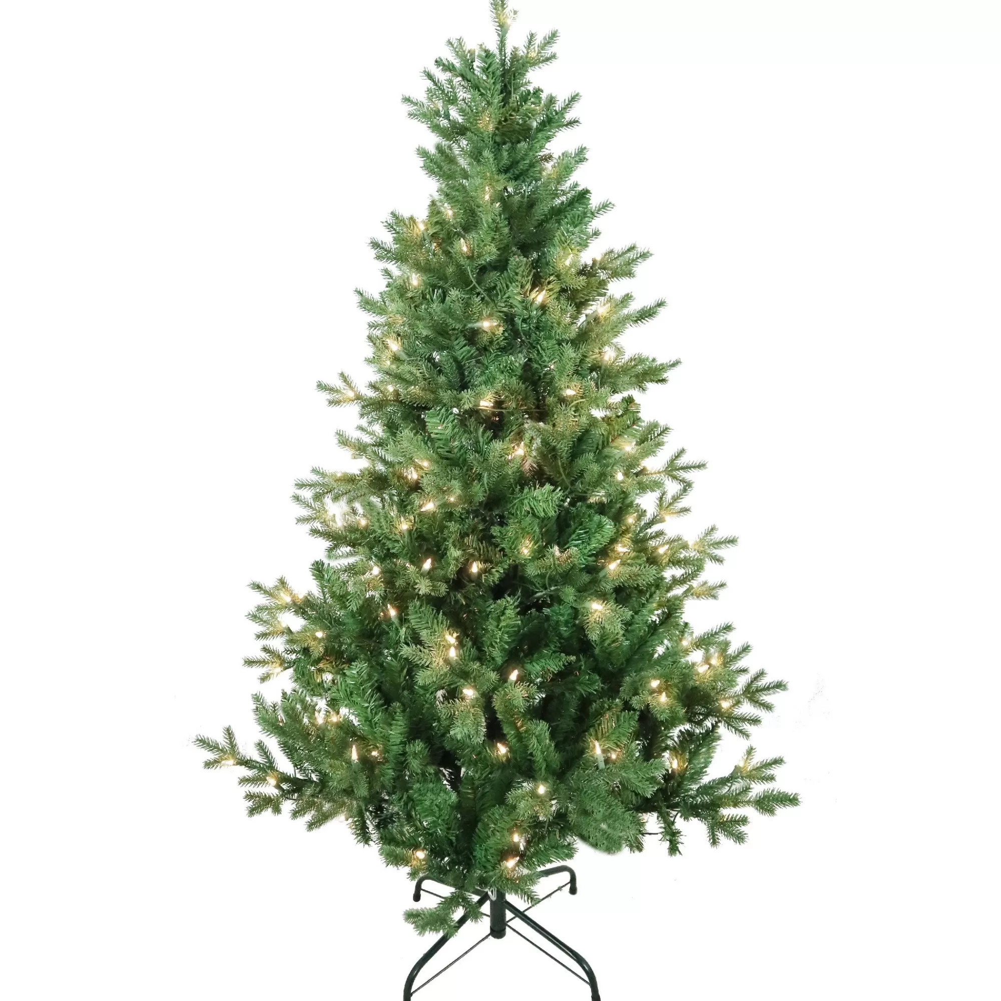 KSA 5' Pre-Lit Jackson Pine Artificial Christmas Tree, Clear Lights< Pre-Lit