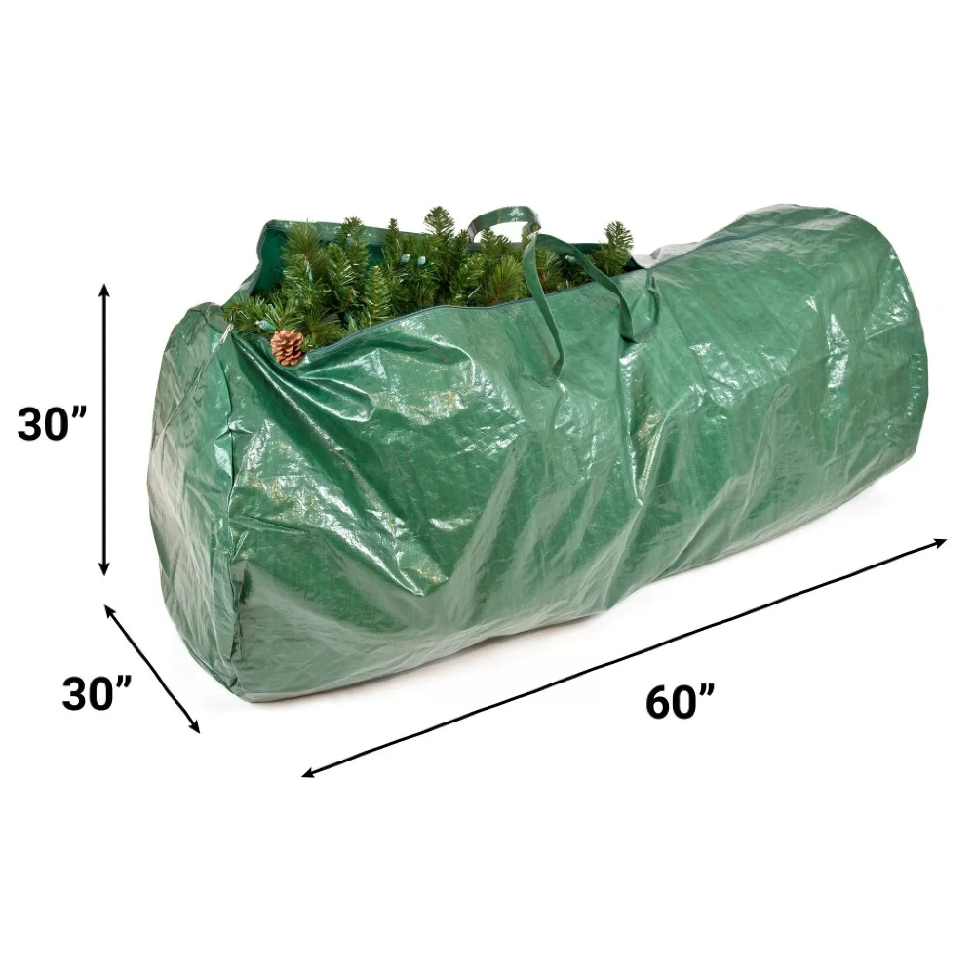 Christmas Central Tree Storage-60" Green Tarpaulin Artificial Tree Saver Bag