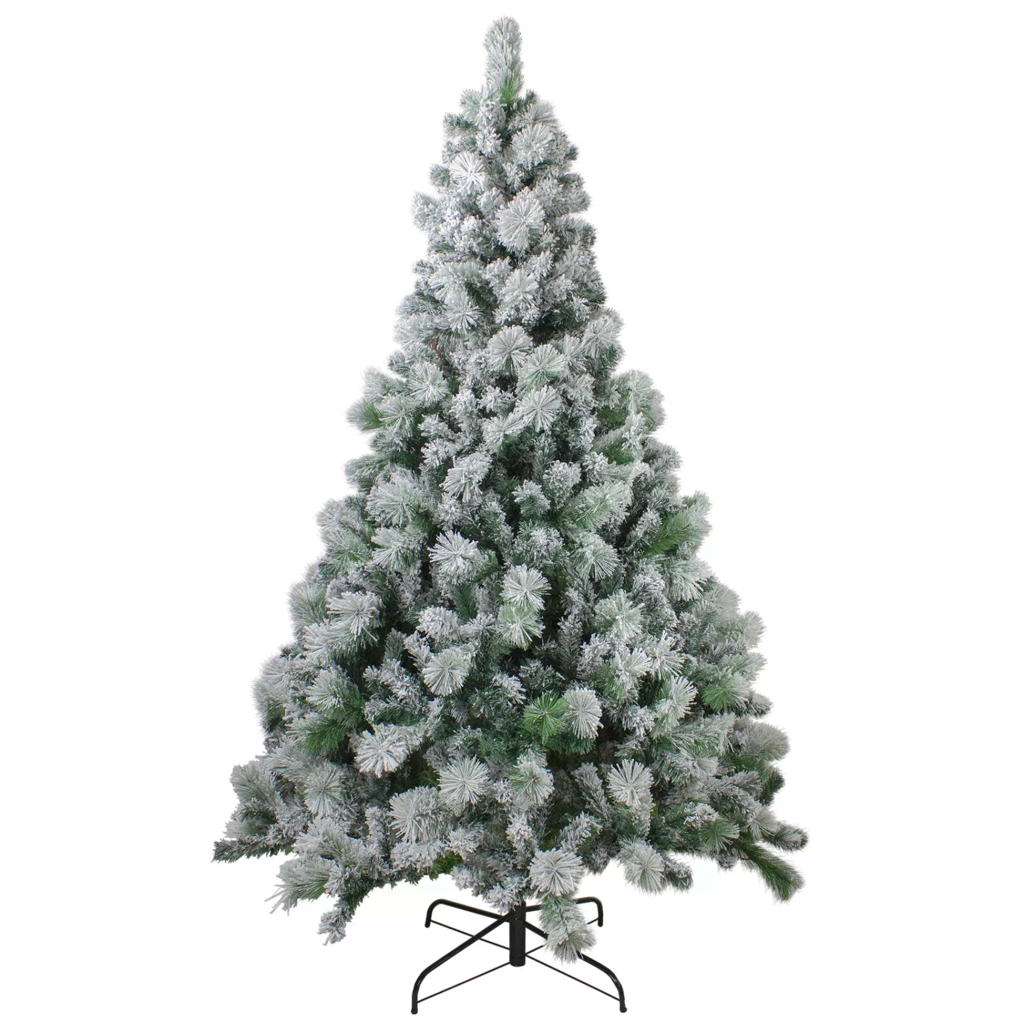 Northlight 6.5' Flocked Somerset Spruce Artificial Christmas Tree - Unlit< Flocked