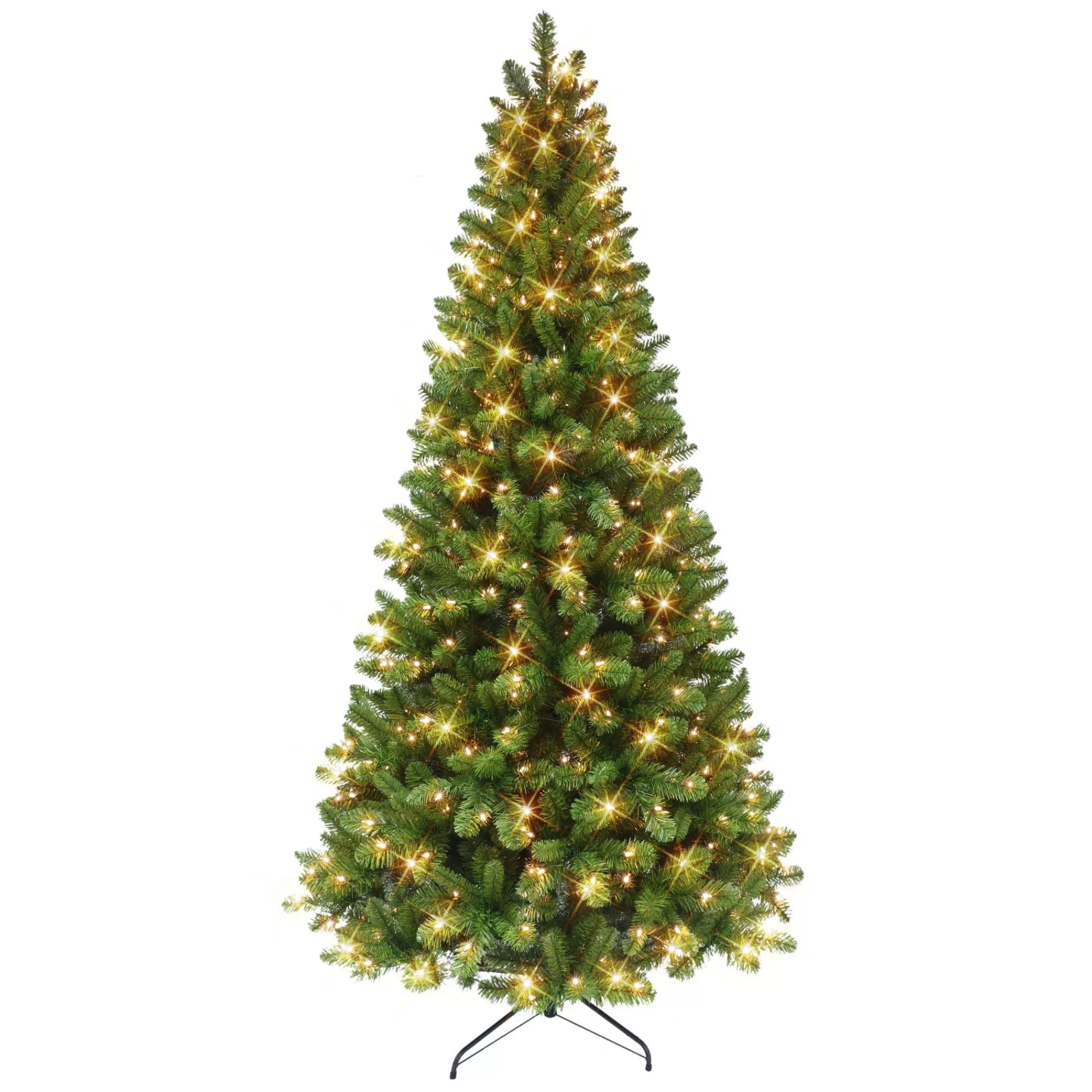 CC Christmas Decor 6.5' Pre-Lit Virginia Pine Artificial Christmas Tree, Clear Lights< Pre-Lit