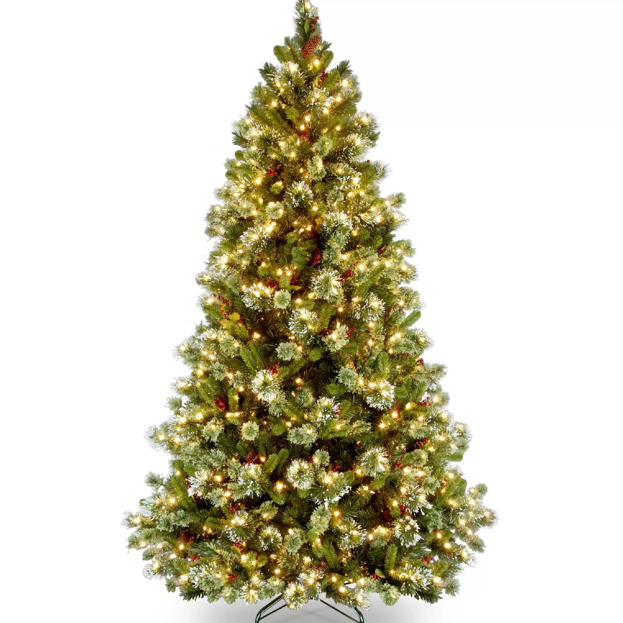 Christmas Central 6.5' Pre-Lit Wintry Pine Artificial Christmas Tree, Clear Lights< Pre-Lit