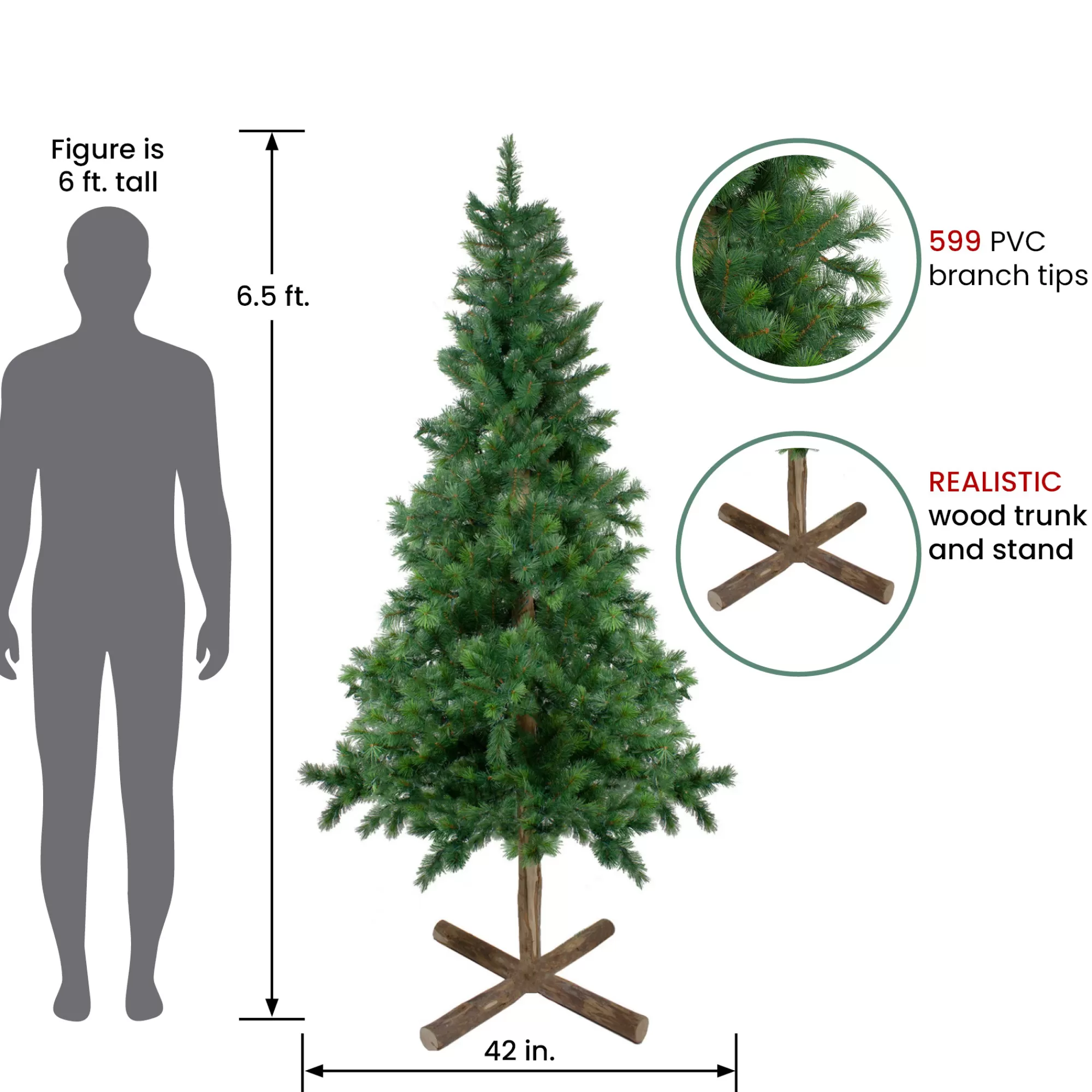 Northlight 6.5' Royal Alpine Artificial Christmas Tree - Unlit< Alpine