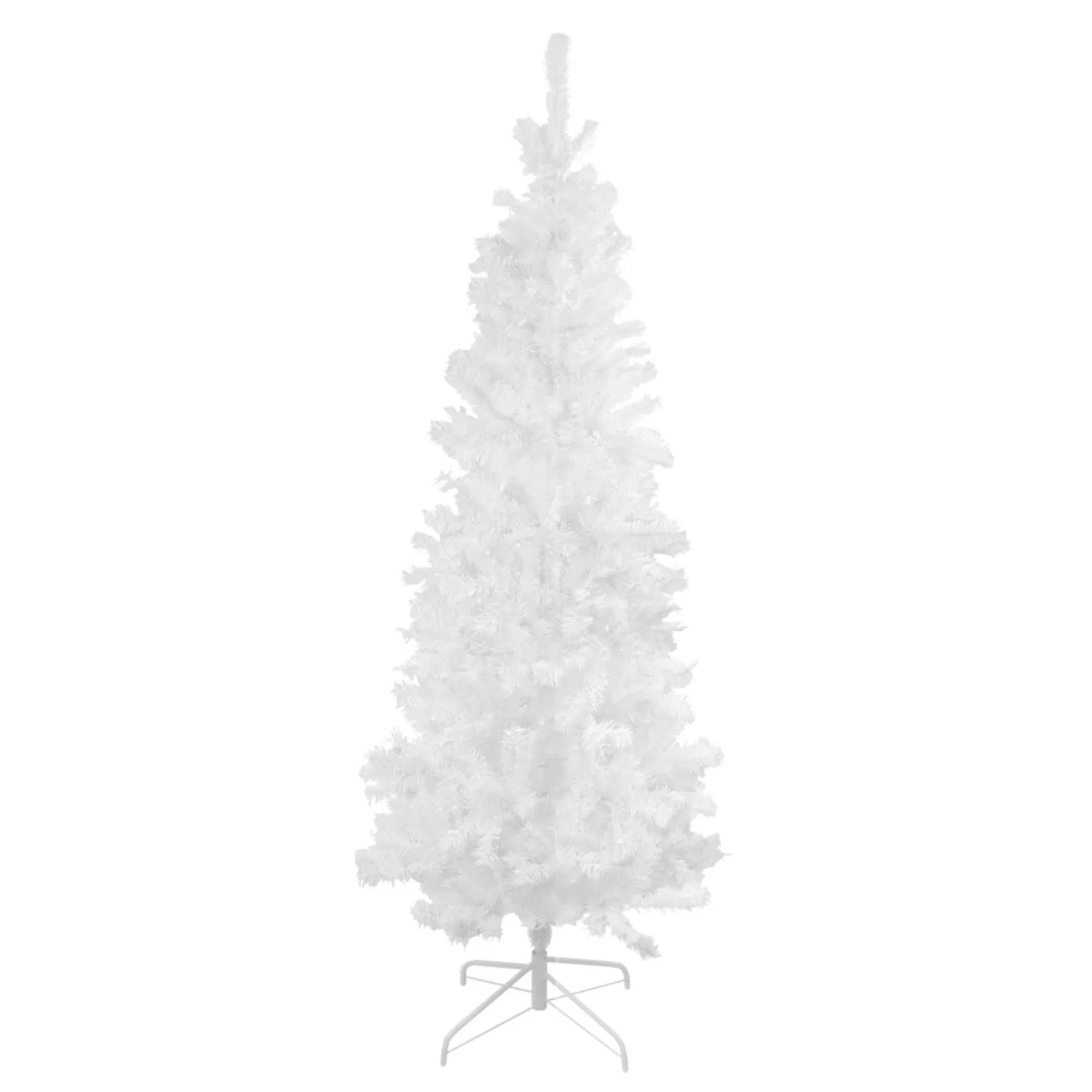 Northlight Unlit-6.5' White Winston Pine Slim Artificial Christmas Tree - Unlit