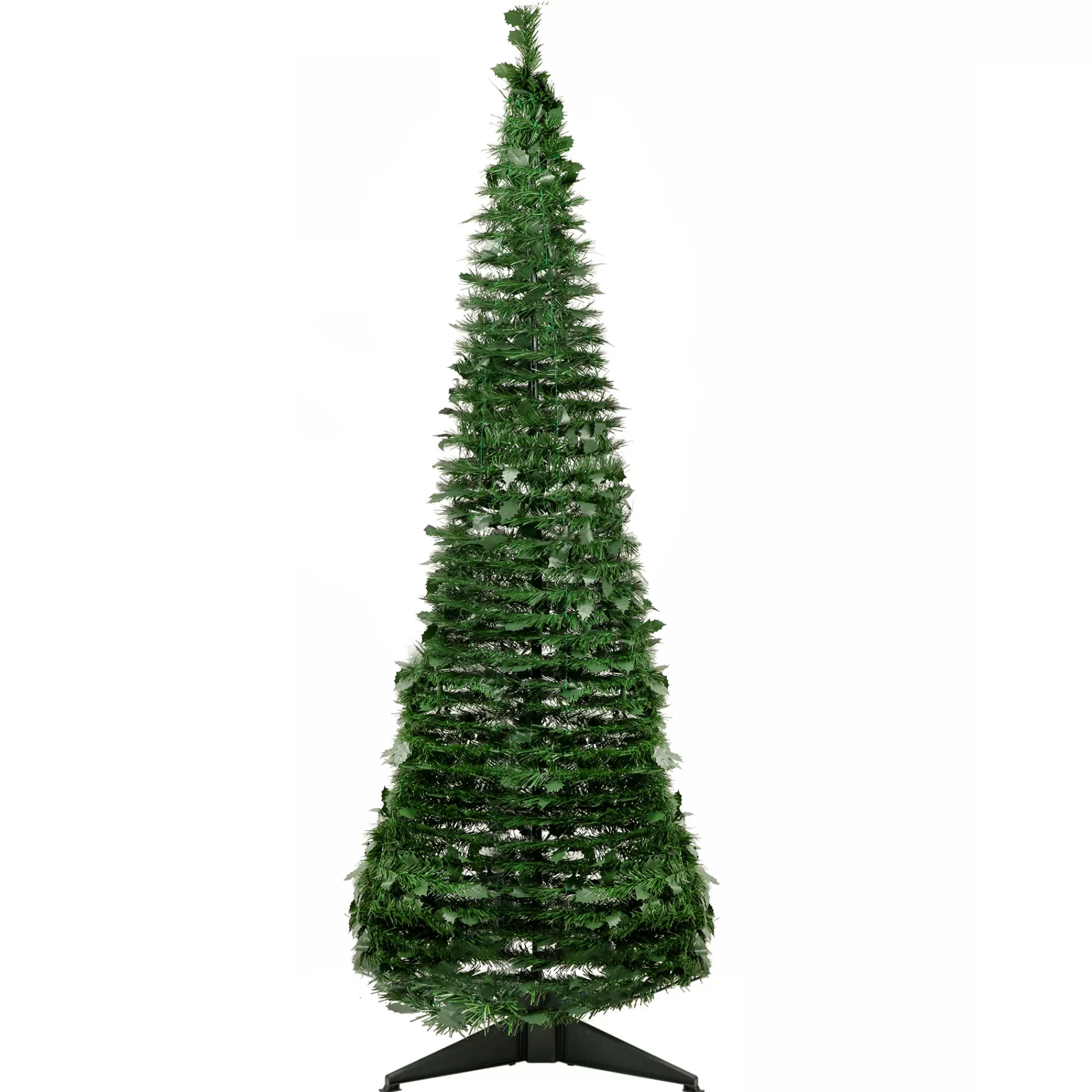 Northlight 6' Green Tinsel Pop-Up Artificial Christmas Tree, Unlit< Pop Up