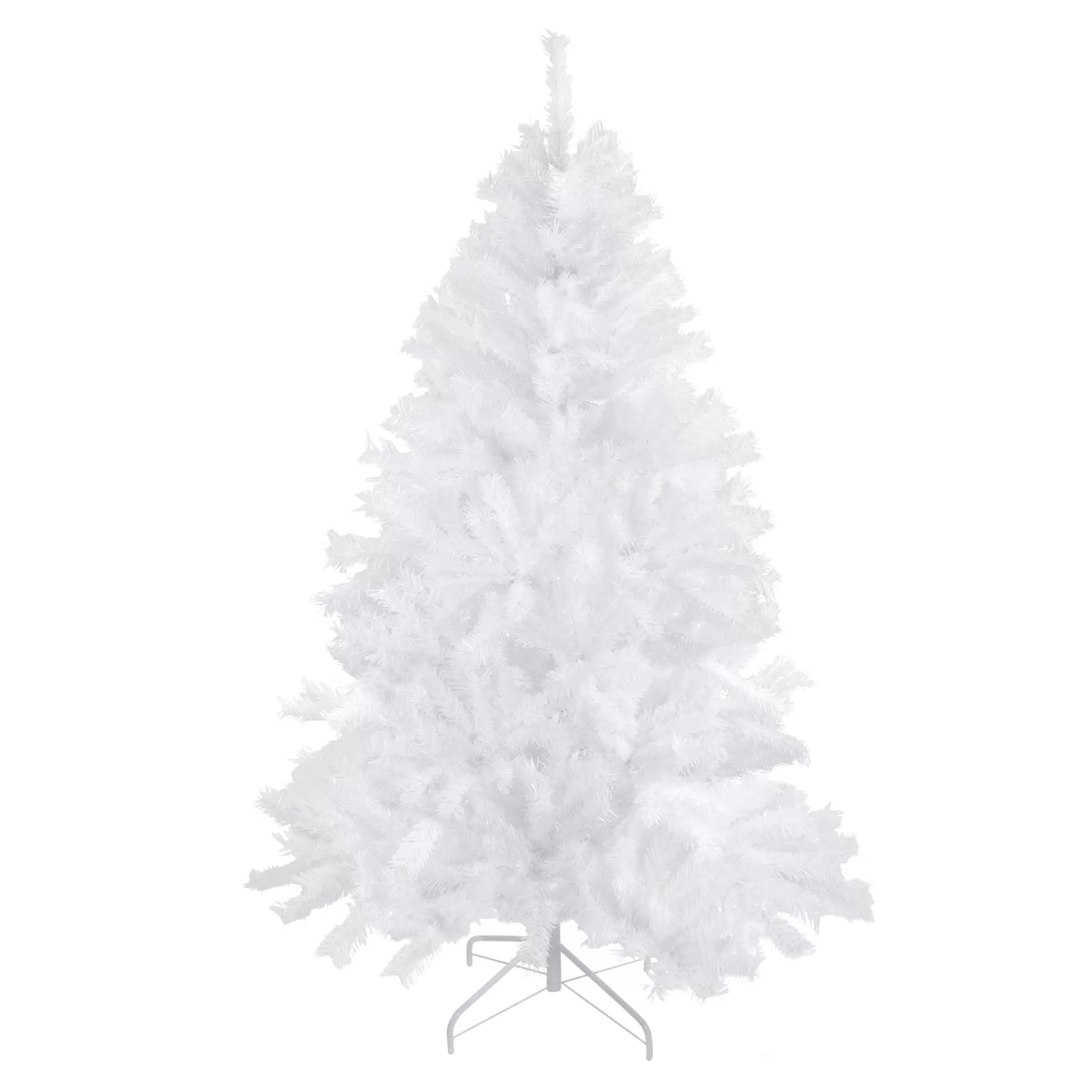 Northlight 6' Icy White Iridescent Spruce Artificial Christmas Tree - Unlit< Colorful